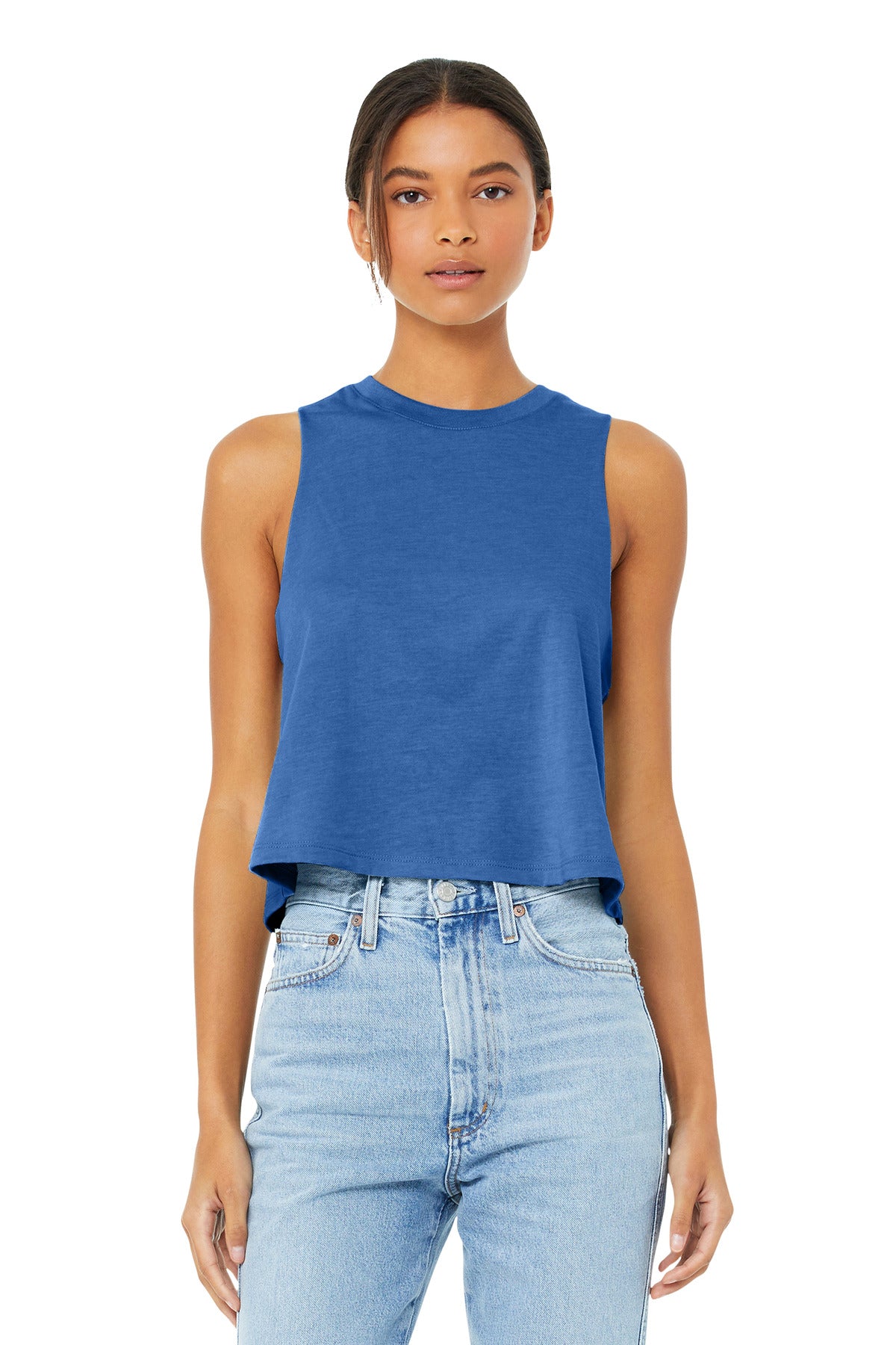 BELLA+CANVAS ?? Women's Racerback Cropped Tank. BC6682