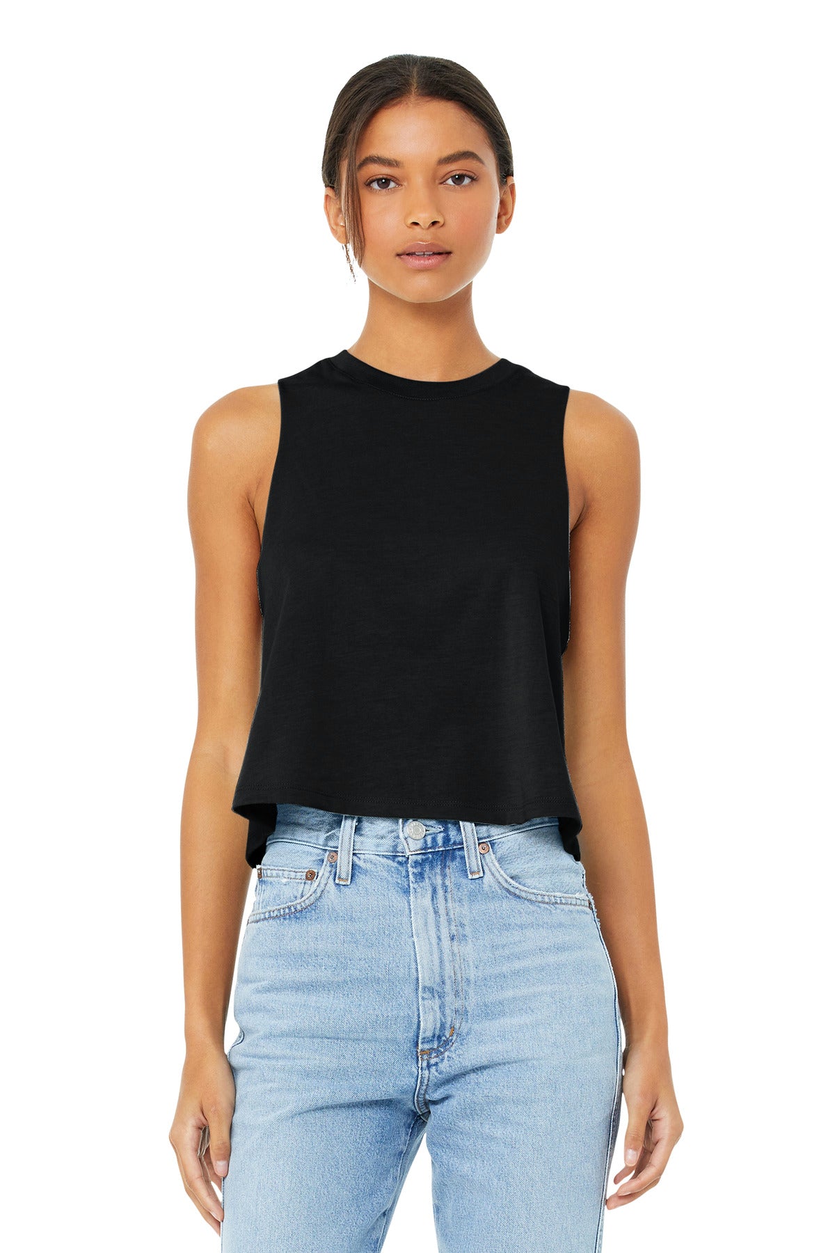 BELLA+CANVAS ?? Women's Racerback Cropped Tank. BC6682