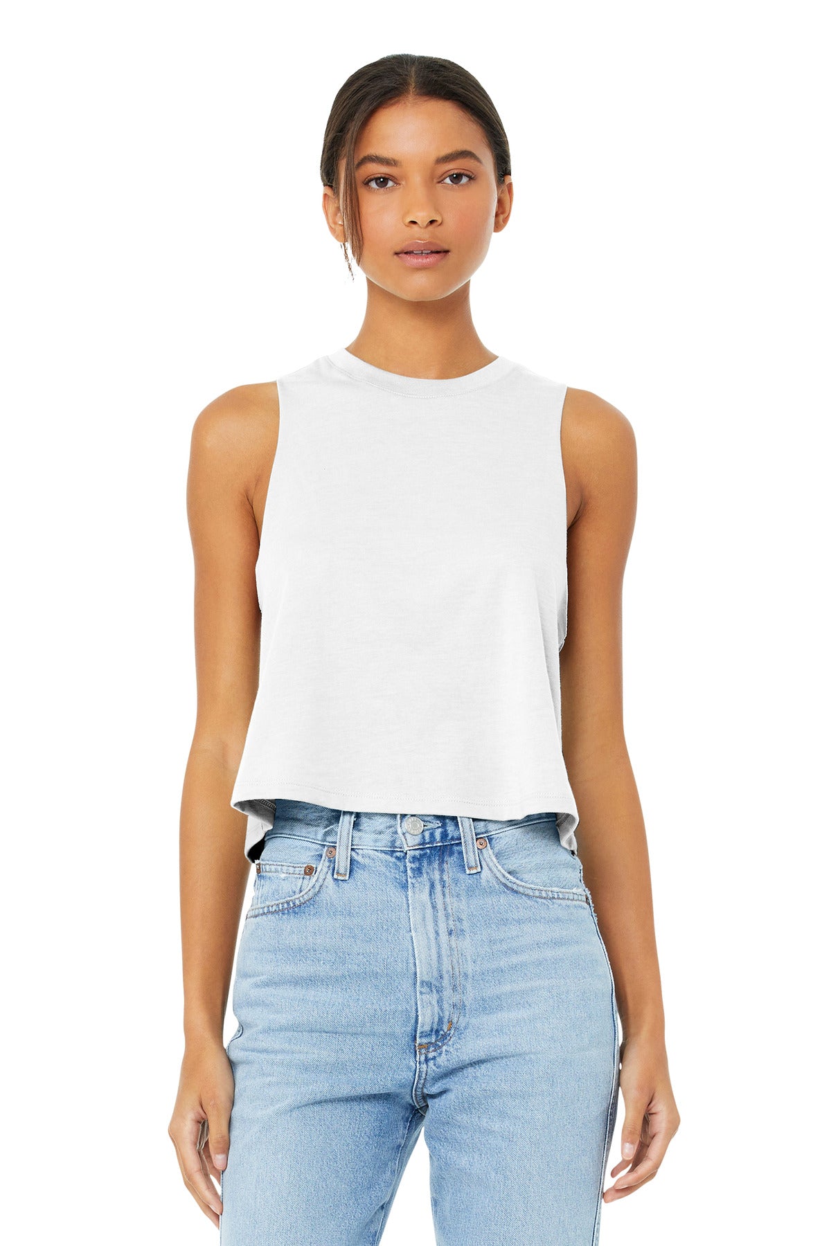 BELLA+CANVAS ?? Women's Racerback Cropped Tank. BC6682