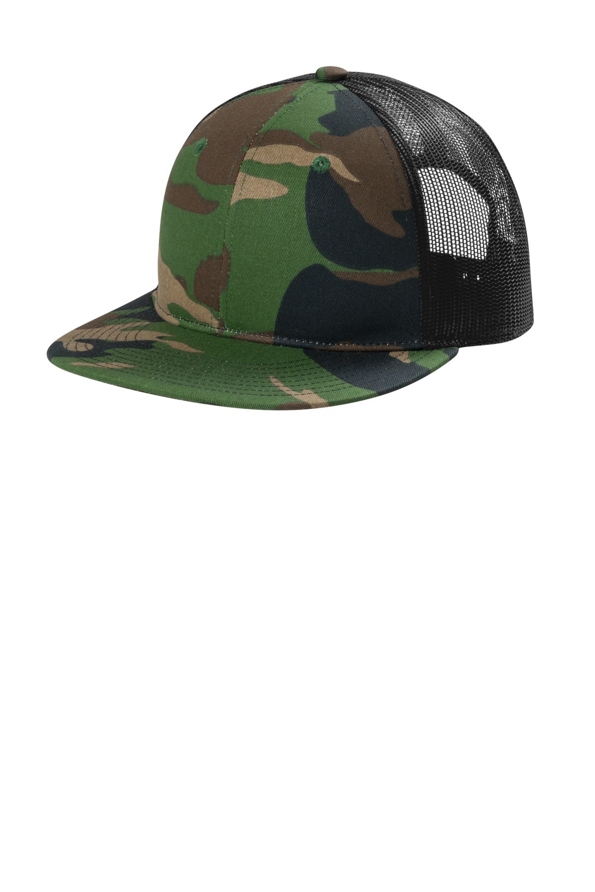 Port Authority?? Snapback Flat Bill Trucker Cap C407