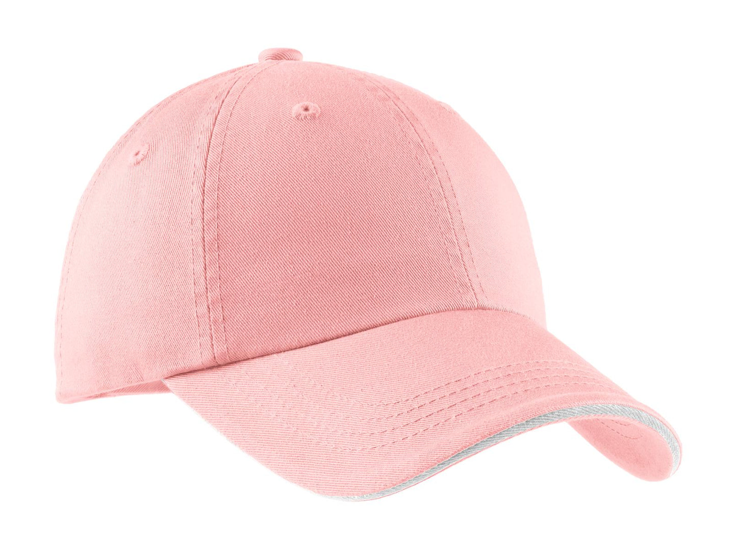 Port Authority? Sandwich Bill Cap with Striped Closure.  C830