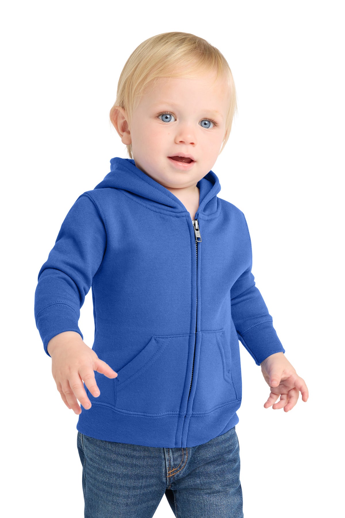 Port & Coƒ?› Infant Core Fleece Full-Zip Hooded Sweatshirt. CAR78IZH