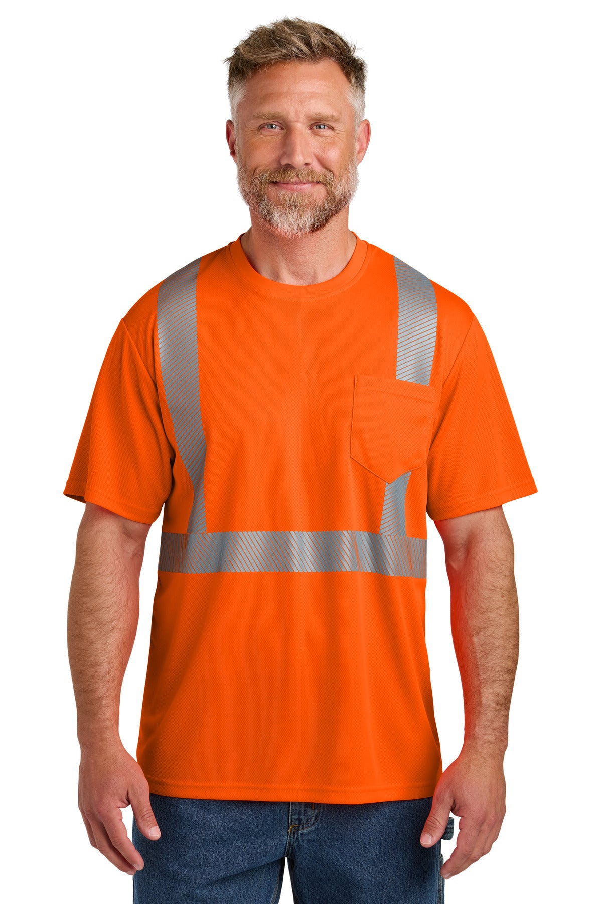 CornerStone?? ANSI 107 Class 2 Segmented Tape Tee CS204