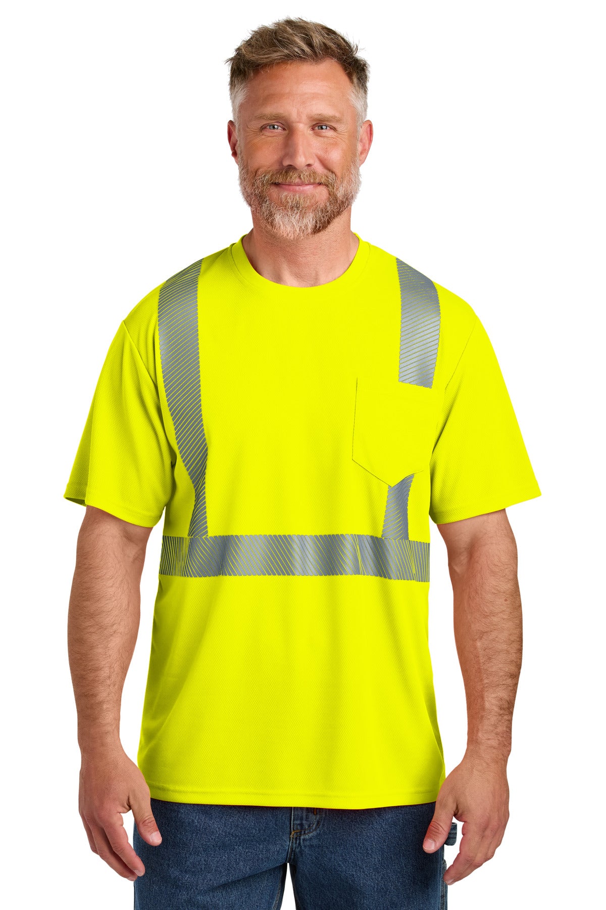 CornerStone?? ANSI 107 Class 2 Segmented Tape Tee CS204
