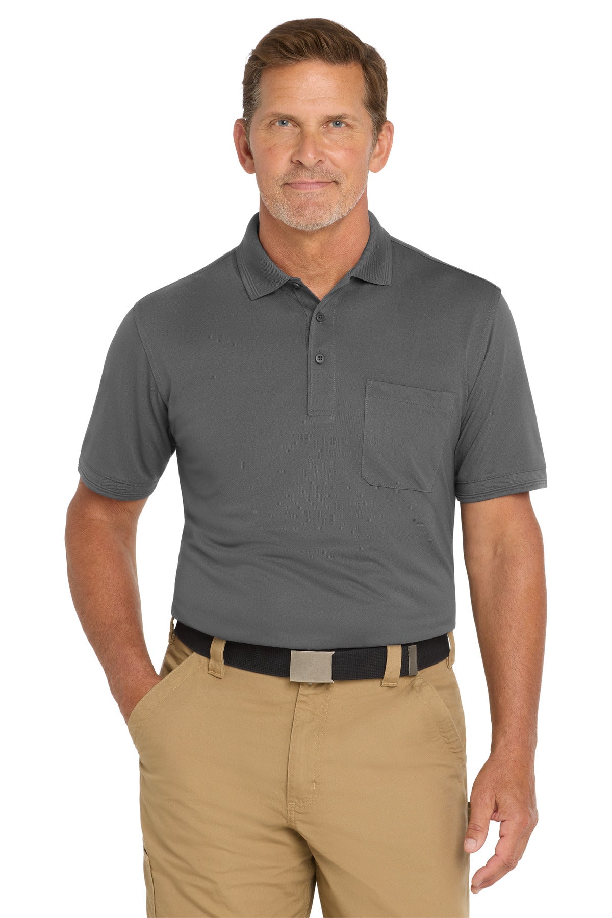 CornerStone ?? Industrial Snag-Proof Pique Pocket Polo. CS4020P