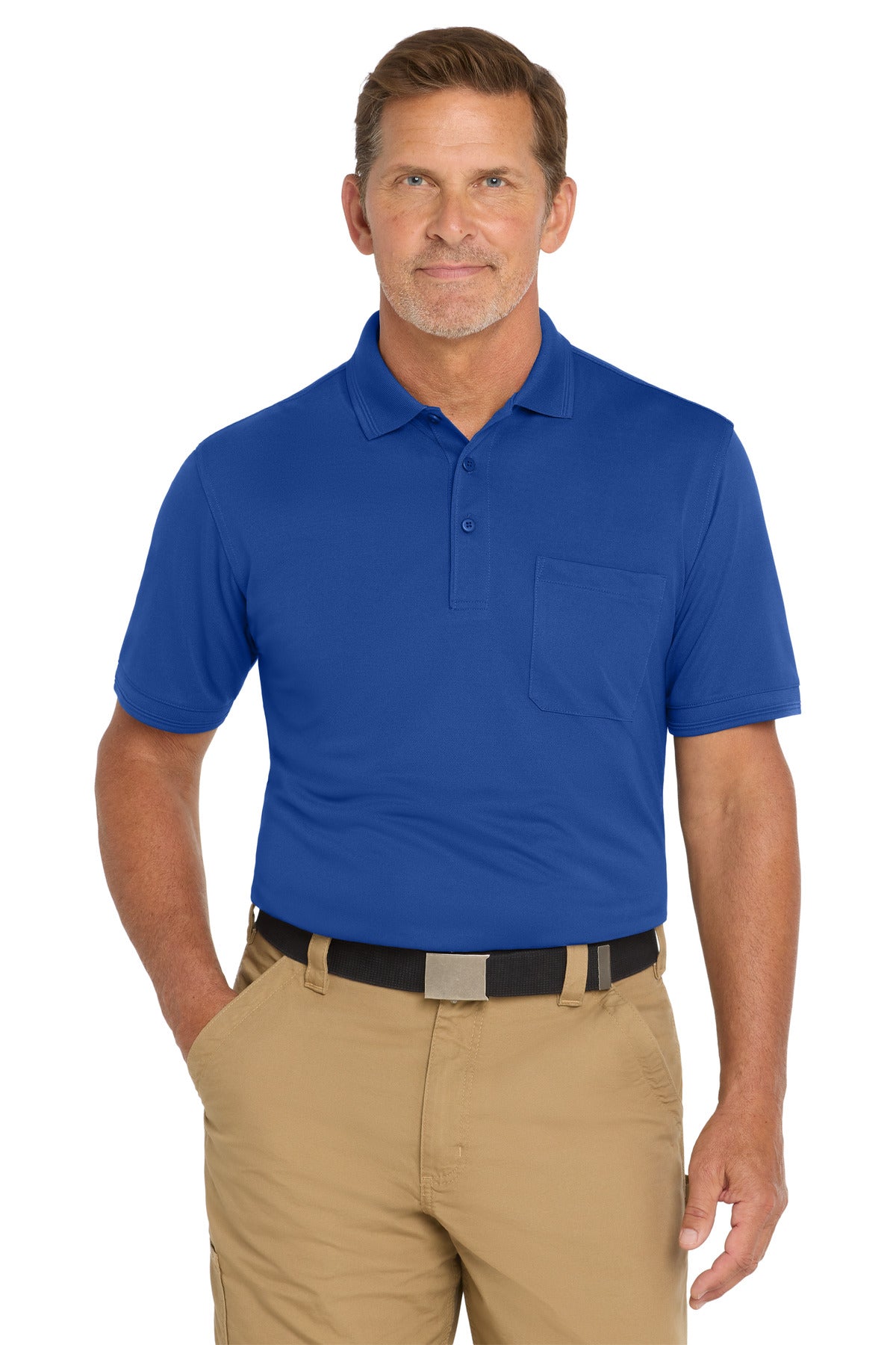 CornerStone ?? Industrial Snag-Proof Pique Pocket Polo. CS4020P