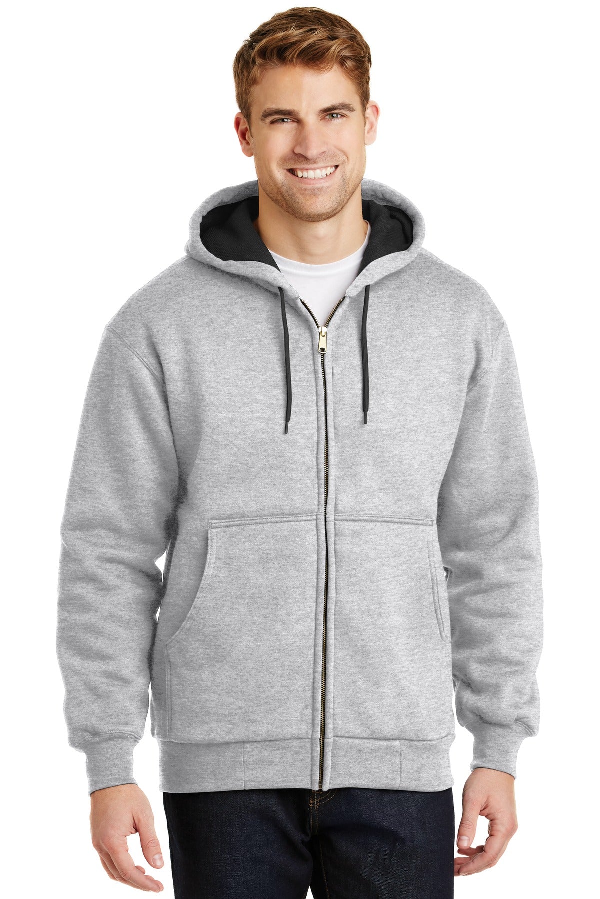 CornerStone?? - Heavyweight Full-Zip Hooded Sweatshirt with Thermal Lining.  CS620