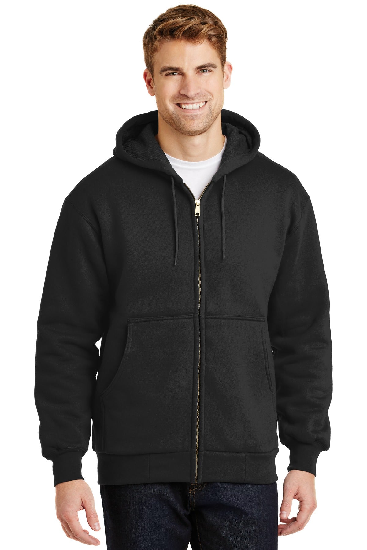 CornerStone?? - Heavyweight Full-Zip Hooded Sweatshirt with Thermal Lining.  CS620