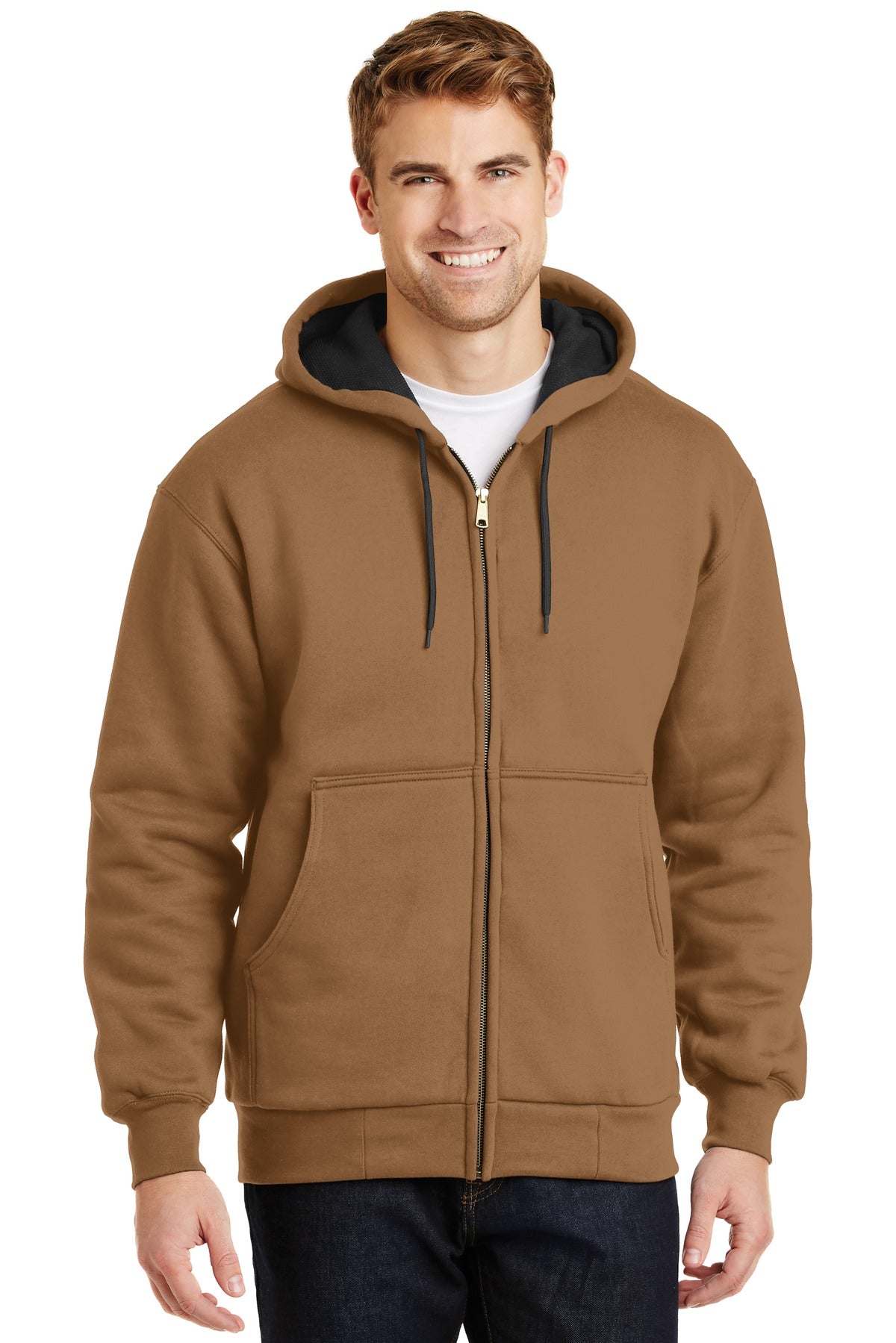 CornerStone?? - Heavyweight Full-Zip Hooded Sweatshirt with Thermal Lining.  CS620