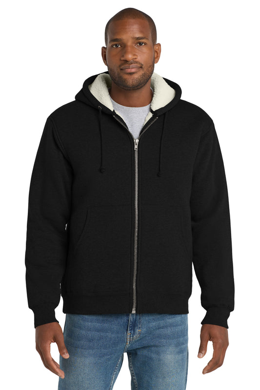 CornerStone?? Heavyweight Sherpa-Lined Hooded Fleece Jacket. CS625
