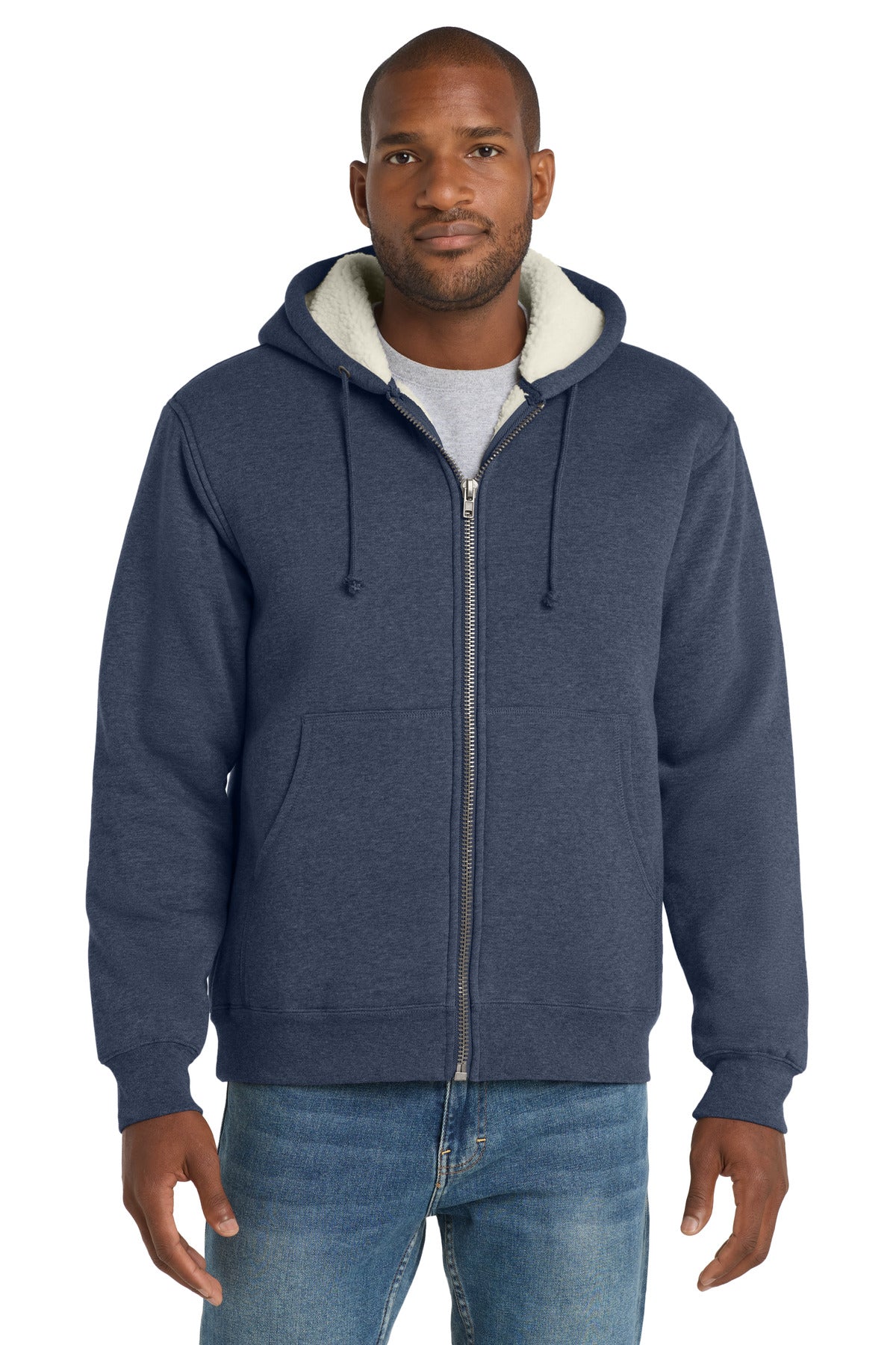 CornerStone?? Heavyweight Sherpa-Lined Hooded Fleece Jacket. CS625
