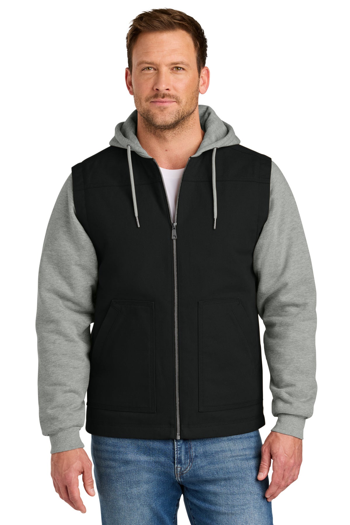 CornerStone?? Duck Fleece Full-Zip Hooded Jacket CSJ42