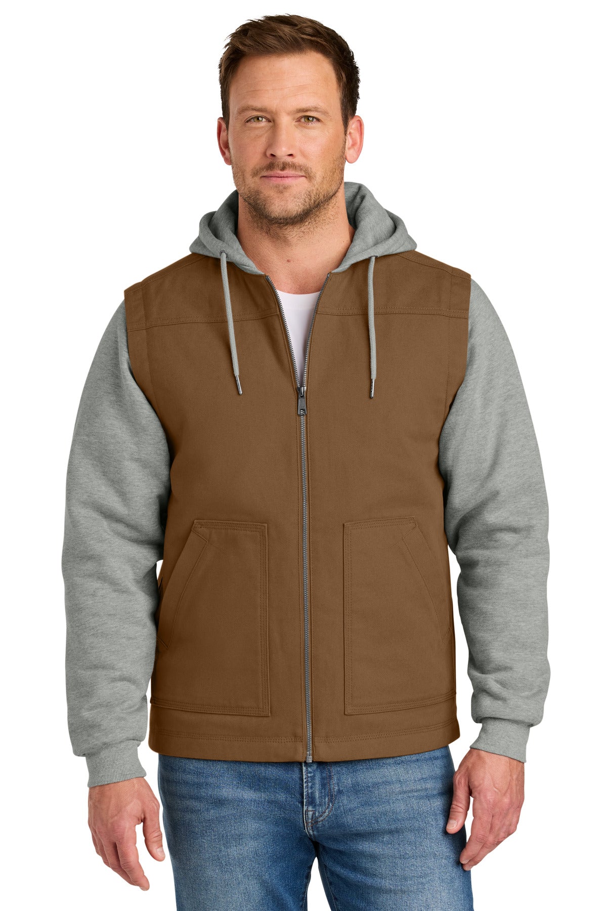 CornerStone?? Duck Fleece Full-Zip Hooded Jacket CSJ42