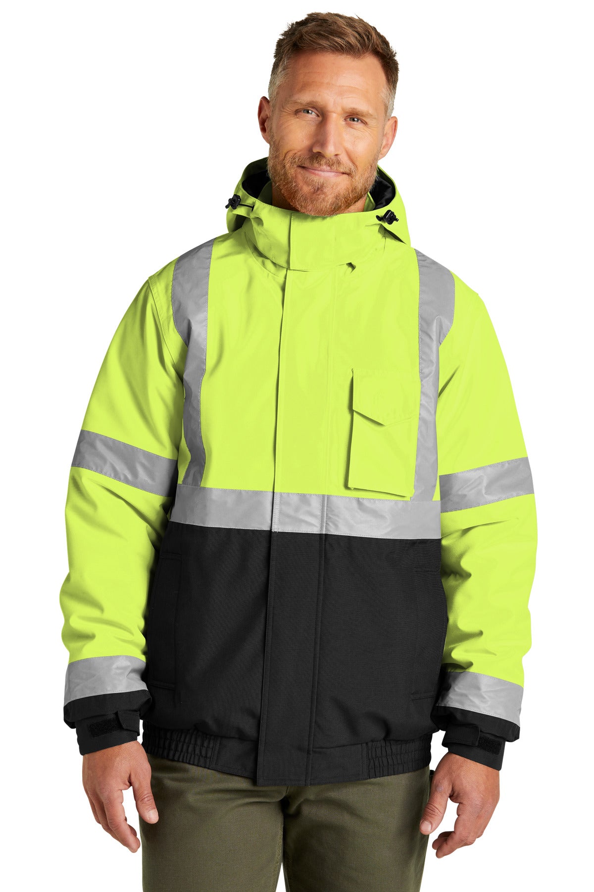 CornerStone?? ANSI 107 Class 3 Economy Waterproof Insulated Bomber Jacket CSJ500