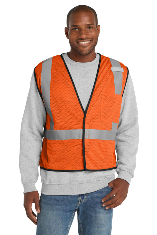 CornerStone ?? ANSI 107 Class 2 Economy Mesh One-Pocket Vest. CSV100