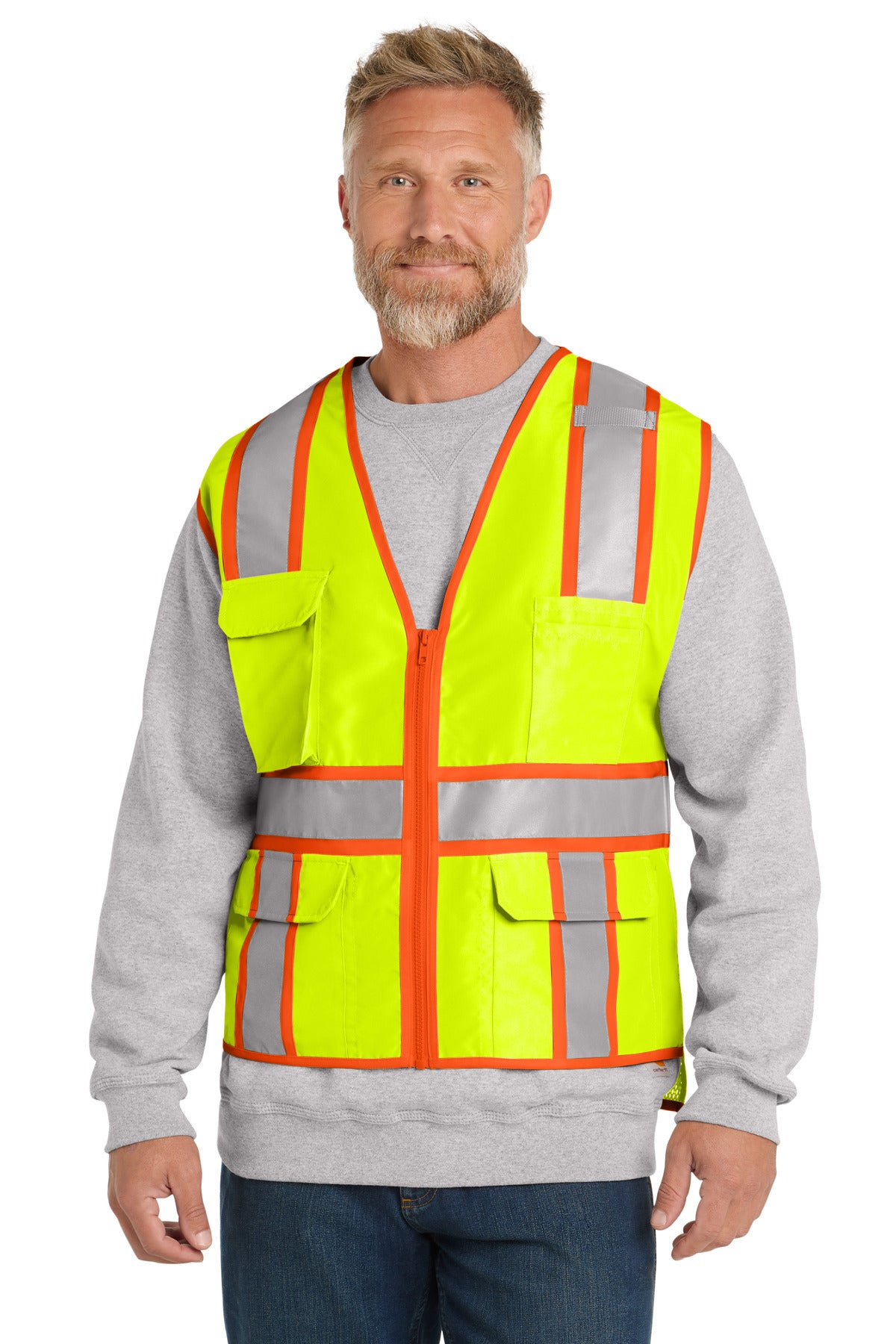 CornerStone ?? ANSI 107 Class 2 Surveyor Zippered Two-Tone Vest. CSV105