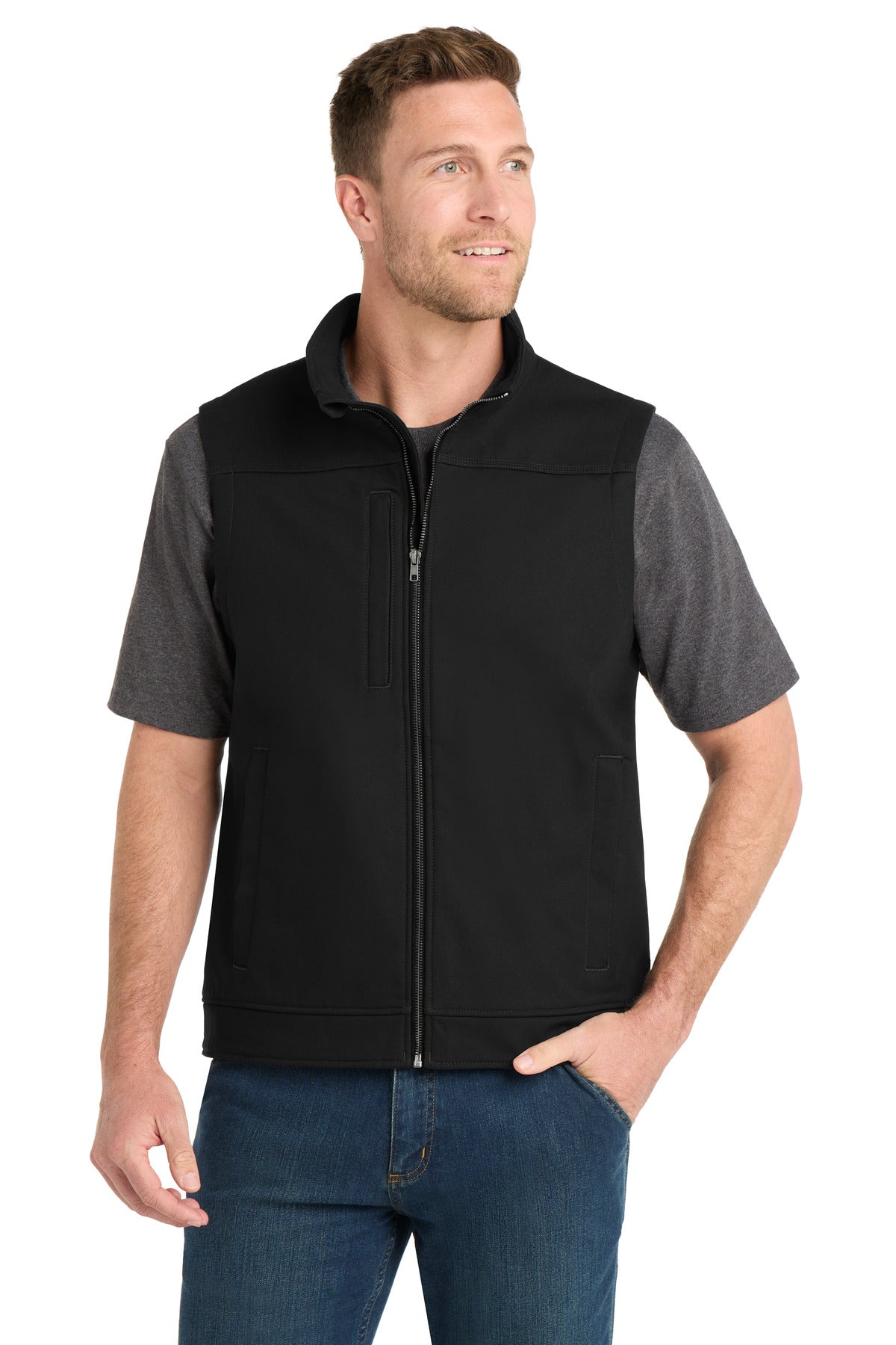 CornerStone?? Duck Bonded Soft Shell Vest CSV60