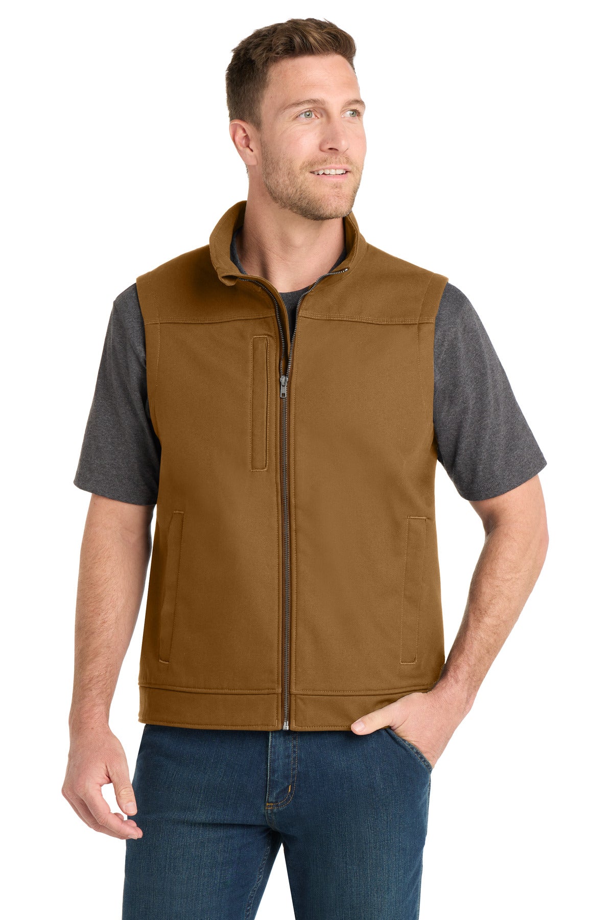 CornerStone?? Duck Bonded Soft Shell Vest CSV60