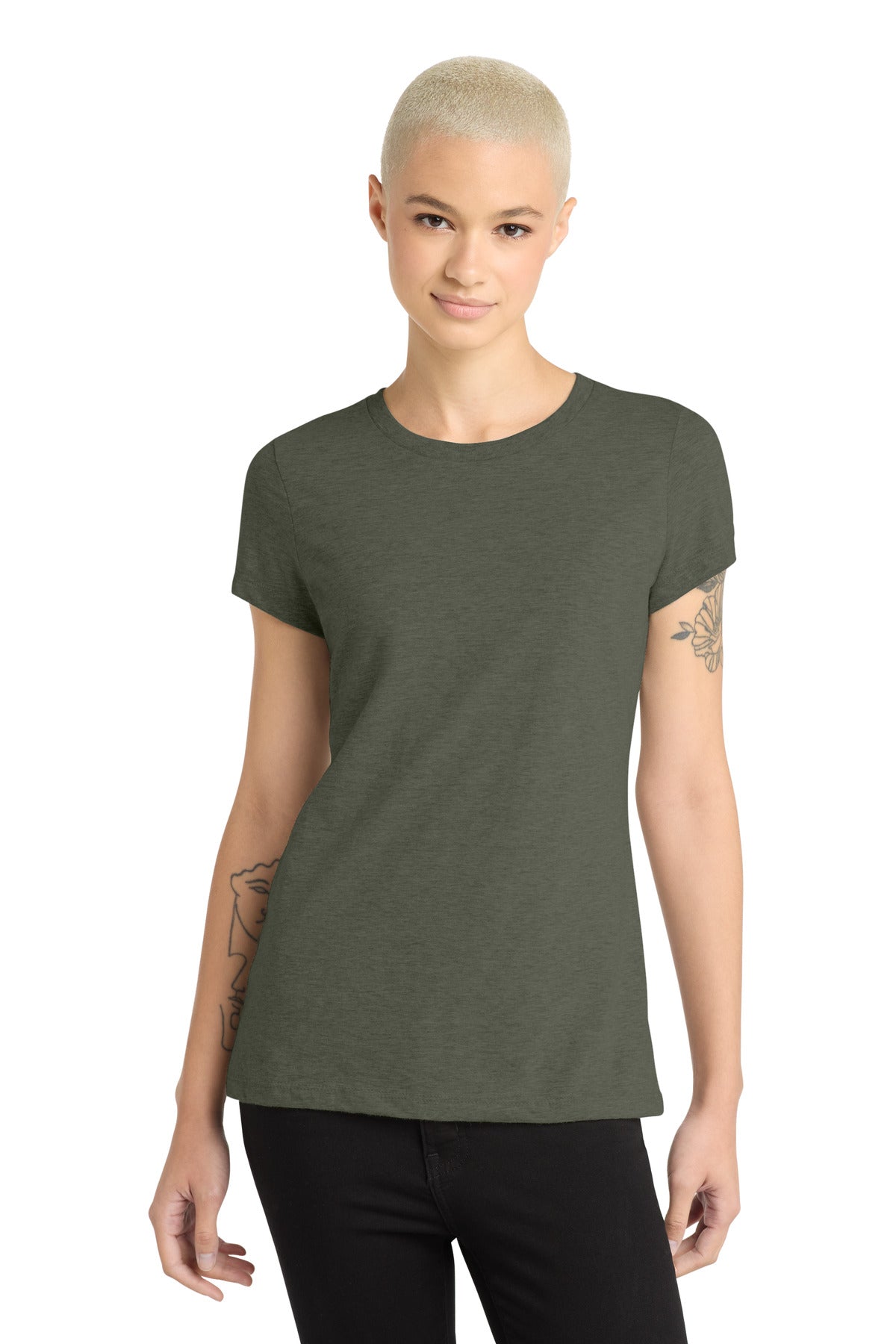 District ® Women's Perfect Blend® CVC Tee. DM108L