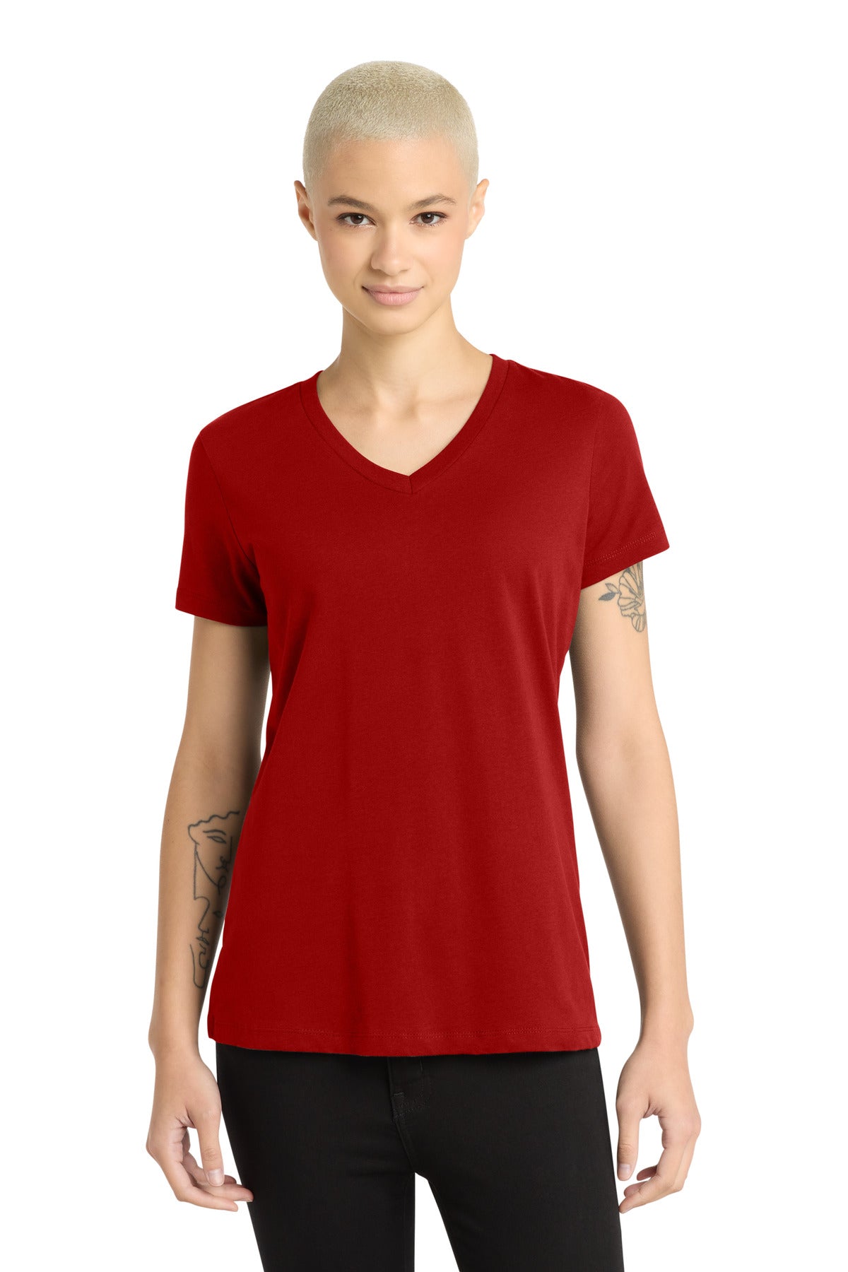 District?? - Women's Perfect Weight?? V-Neck Tee. DM1170L