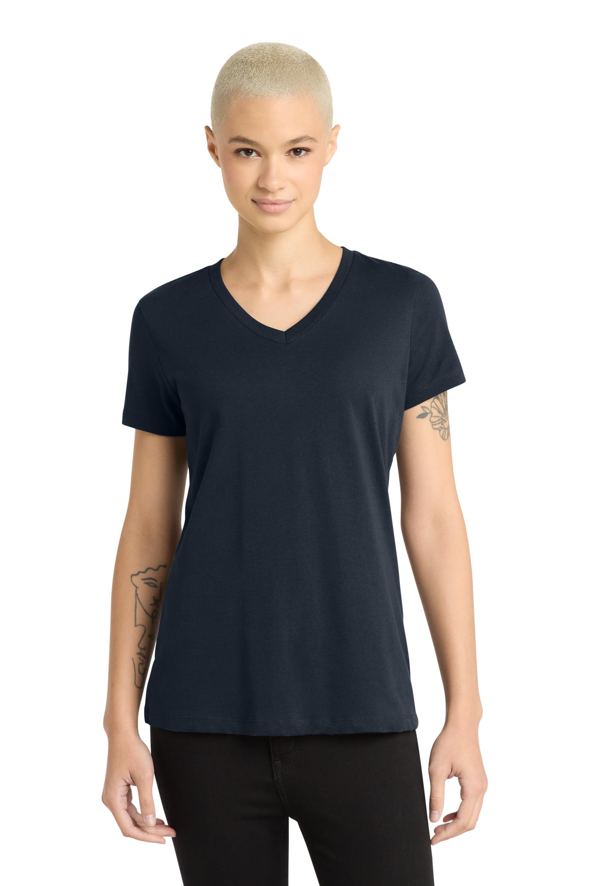 District?? - Women's Perfect Weight?? V-Neck Tee. DM1170L