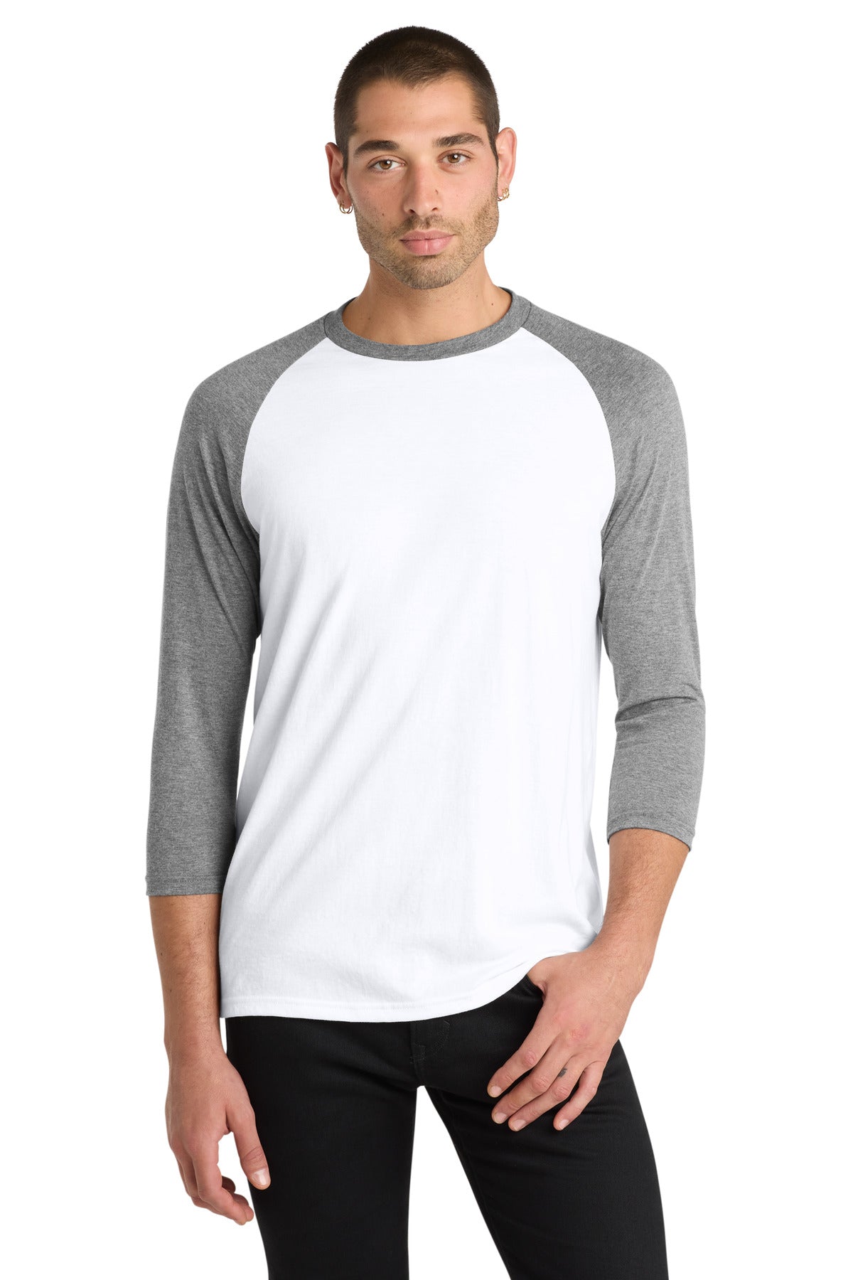 District ?? Perfect Tri?? 3/4-Sleeve Raglan. DM136