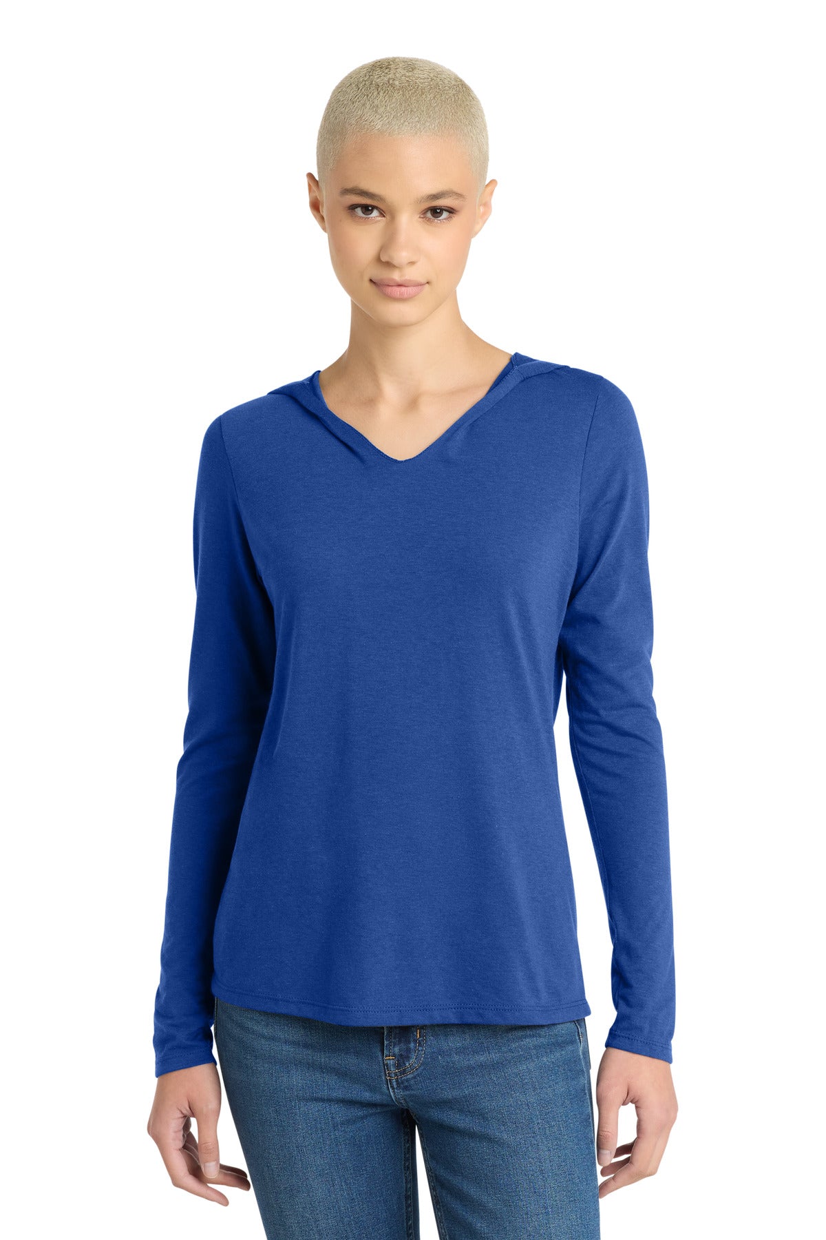 District?? Women's Perfect Tri?? Long Sleeve Hoodie. DM139L