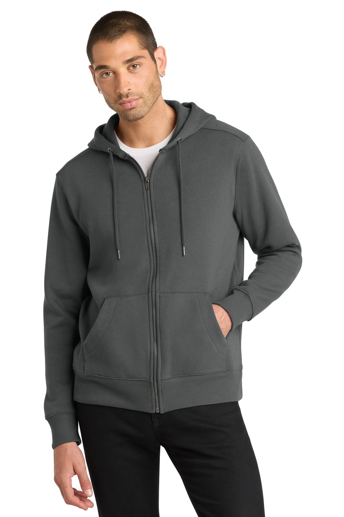 District ® Perfect Weight ® Fleece Full-Zip Hoodie DT1103