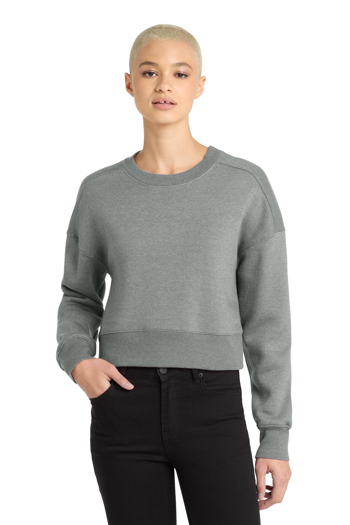District ?? Women's Perfect Weight ?? Fleece Cropped Crew DT1105