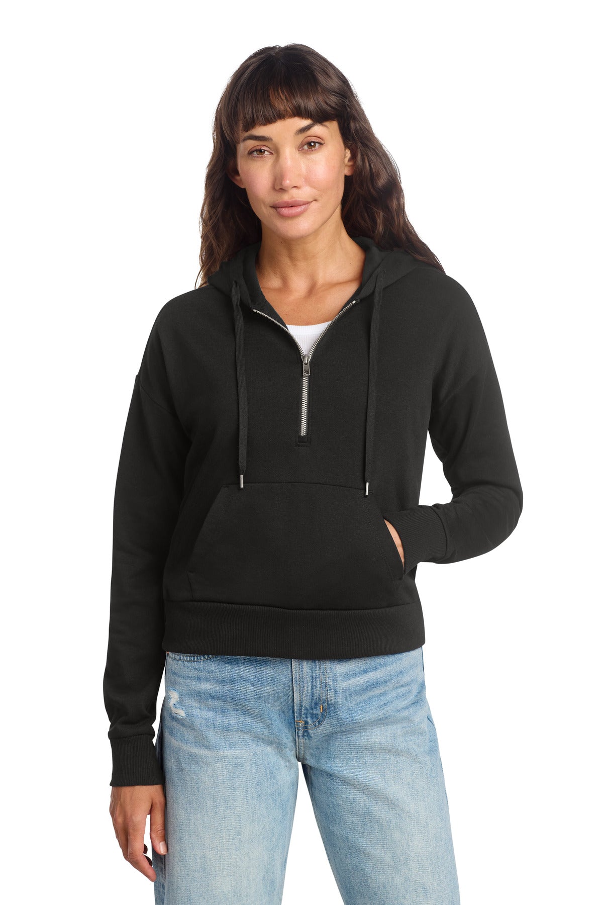District?? Women's Perfect Tri?? Fleece 1/2-Zip Pullover DT1311