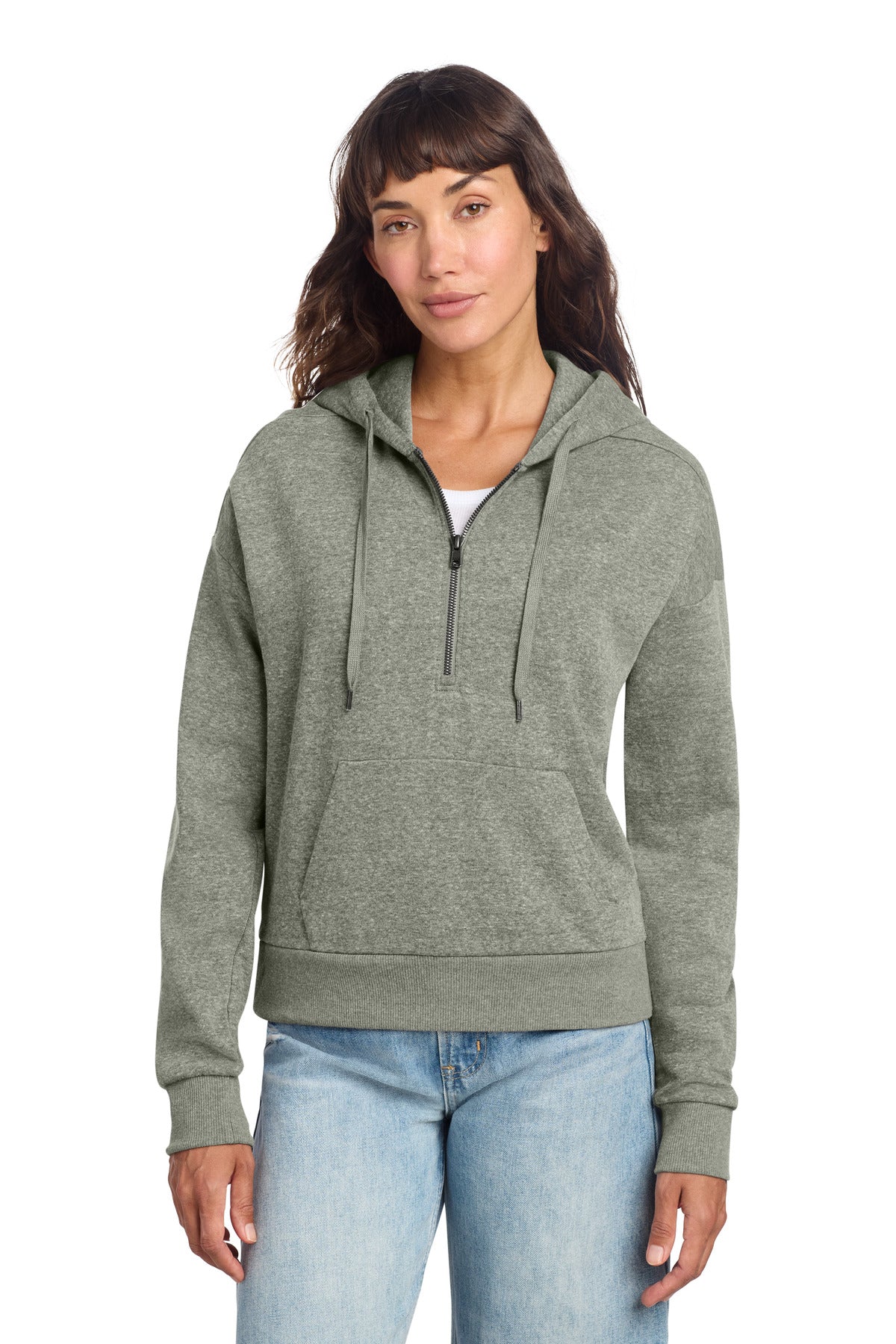 District?? Women's Perfect Tri?? Fleece 1/2-Zip Pullover DT1311