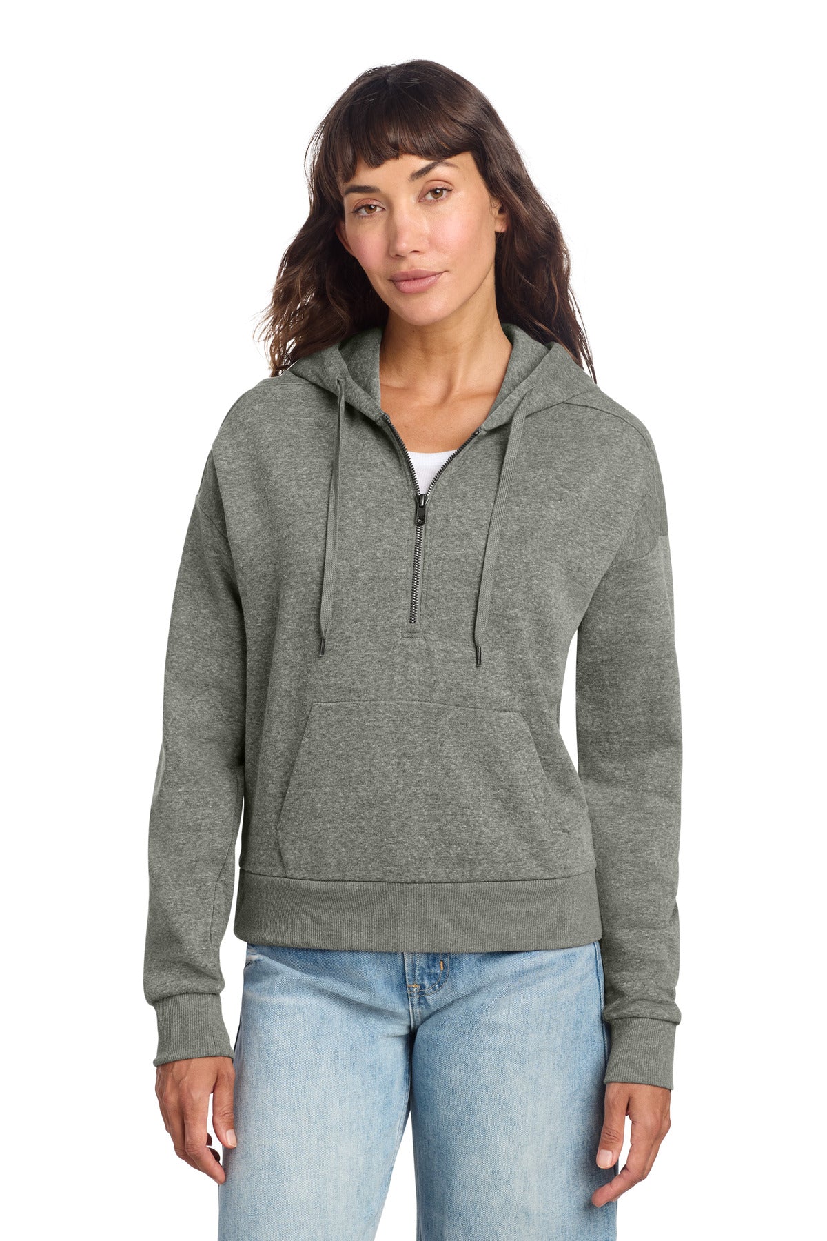 District?? Women's Perfect Tri?? Fleece 1/2-Zip Pullover DT1311