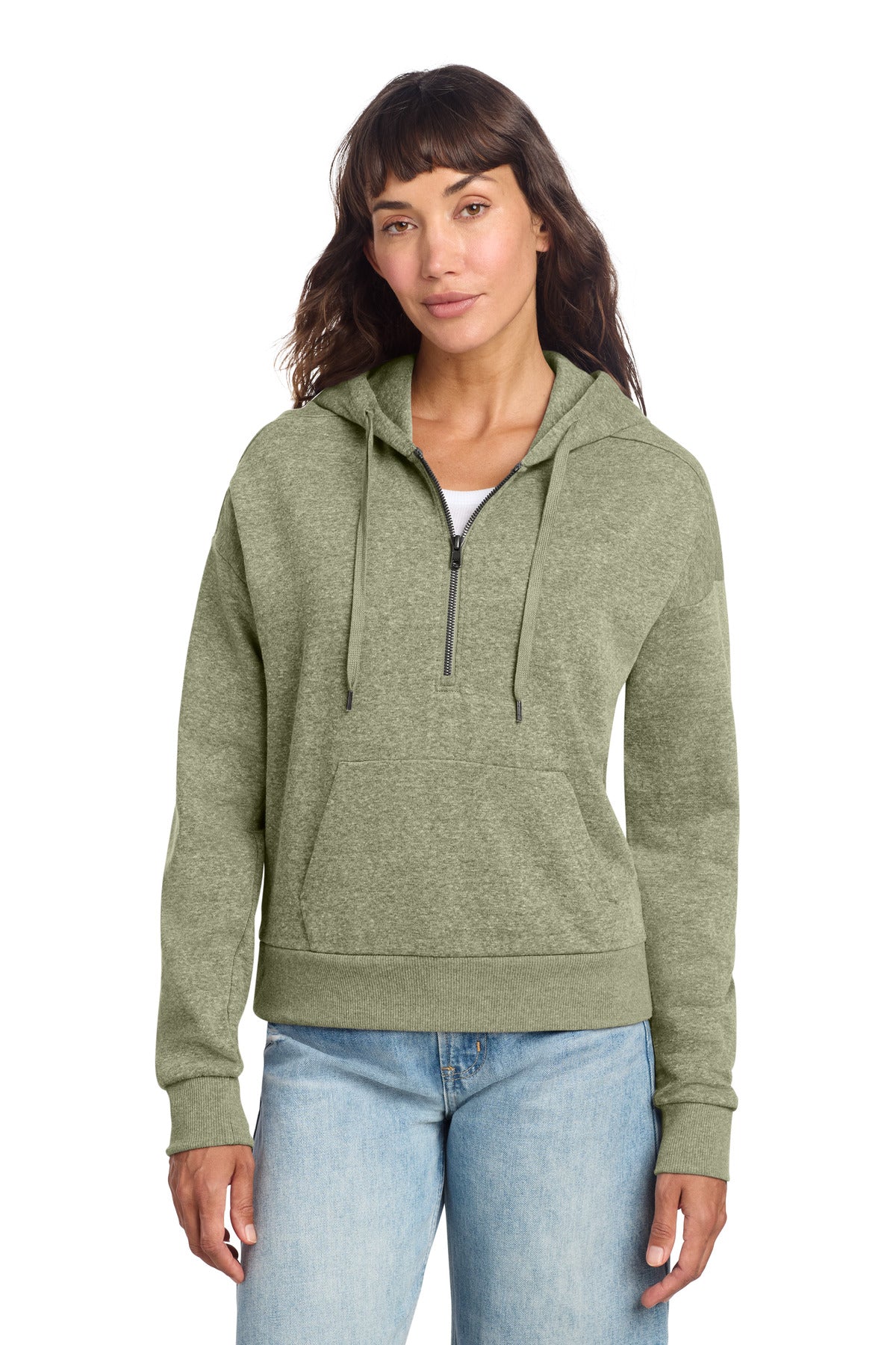 District?? Women's Perfect Tri?? Fleece 1/2-Zip Pullover DT1311