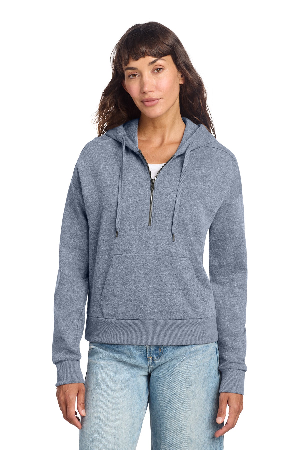 District?? Women's Perfect Tri?? Fleece 1/2-Zip Pullover DT1311