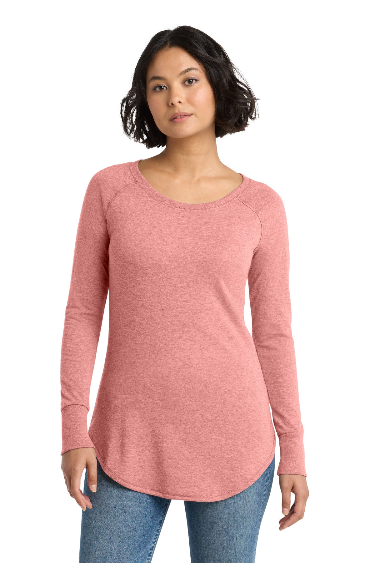 District ?? Women's Perfect Tri ?? Long Sleeve Tunic Tee. DT132L