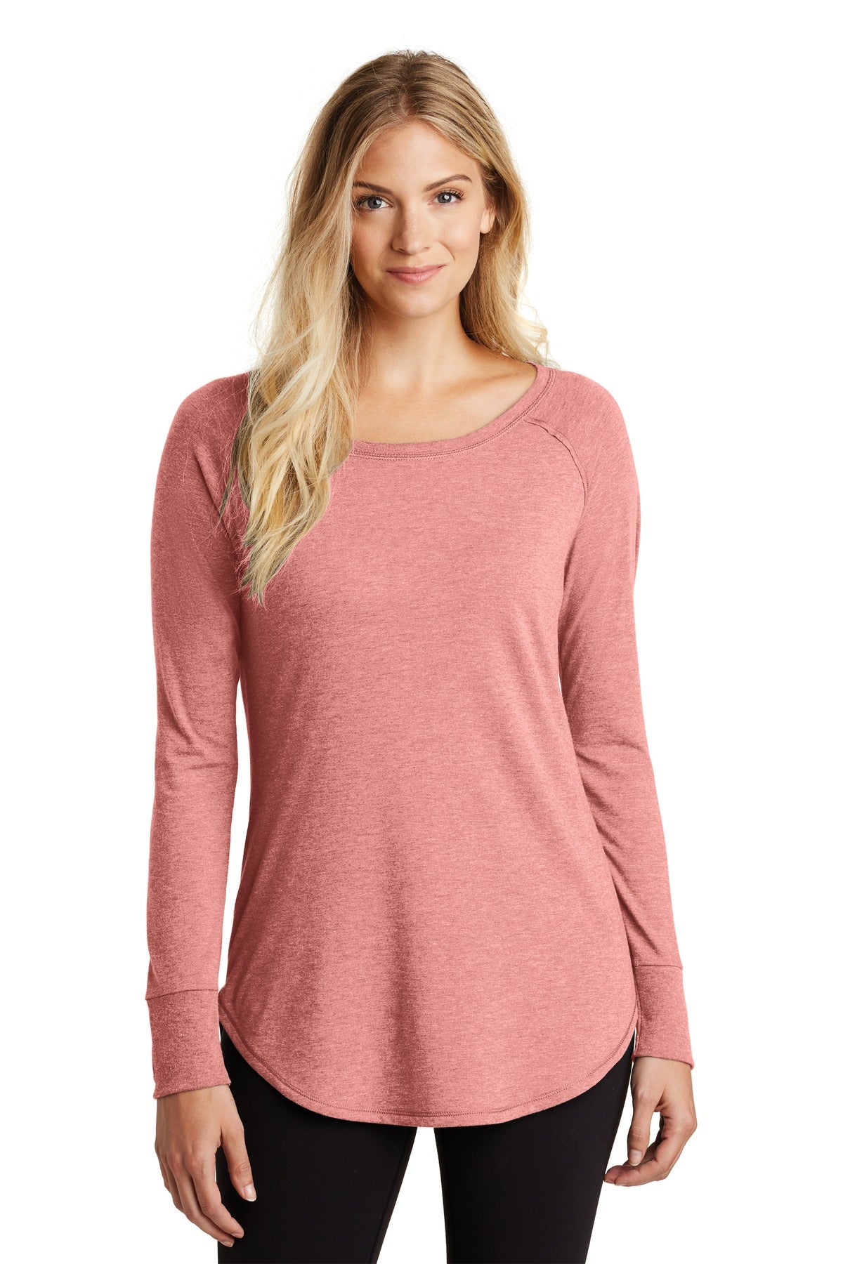 District ? Women's Perfect Tri ? Long Sleeve Tunic Tee. DT132L