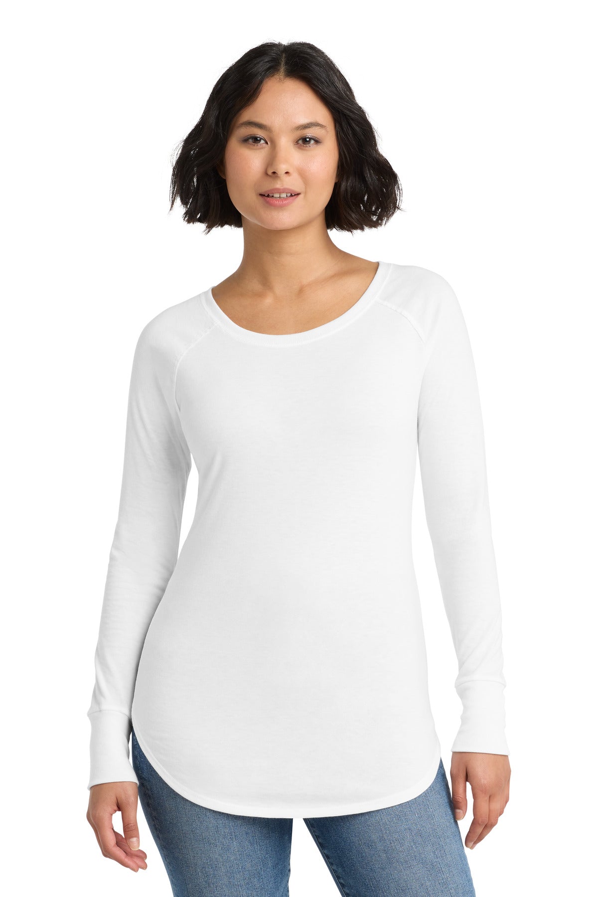 District ?? Women's Perfect Tri ?? Long Sleeve Tunic Tee. DT132L