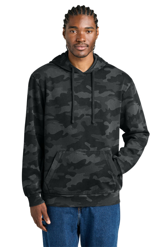 District WashŸ?? Camo Fleece Hoodie DT2200C