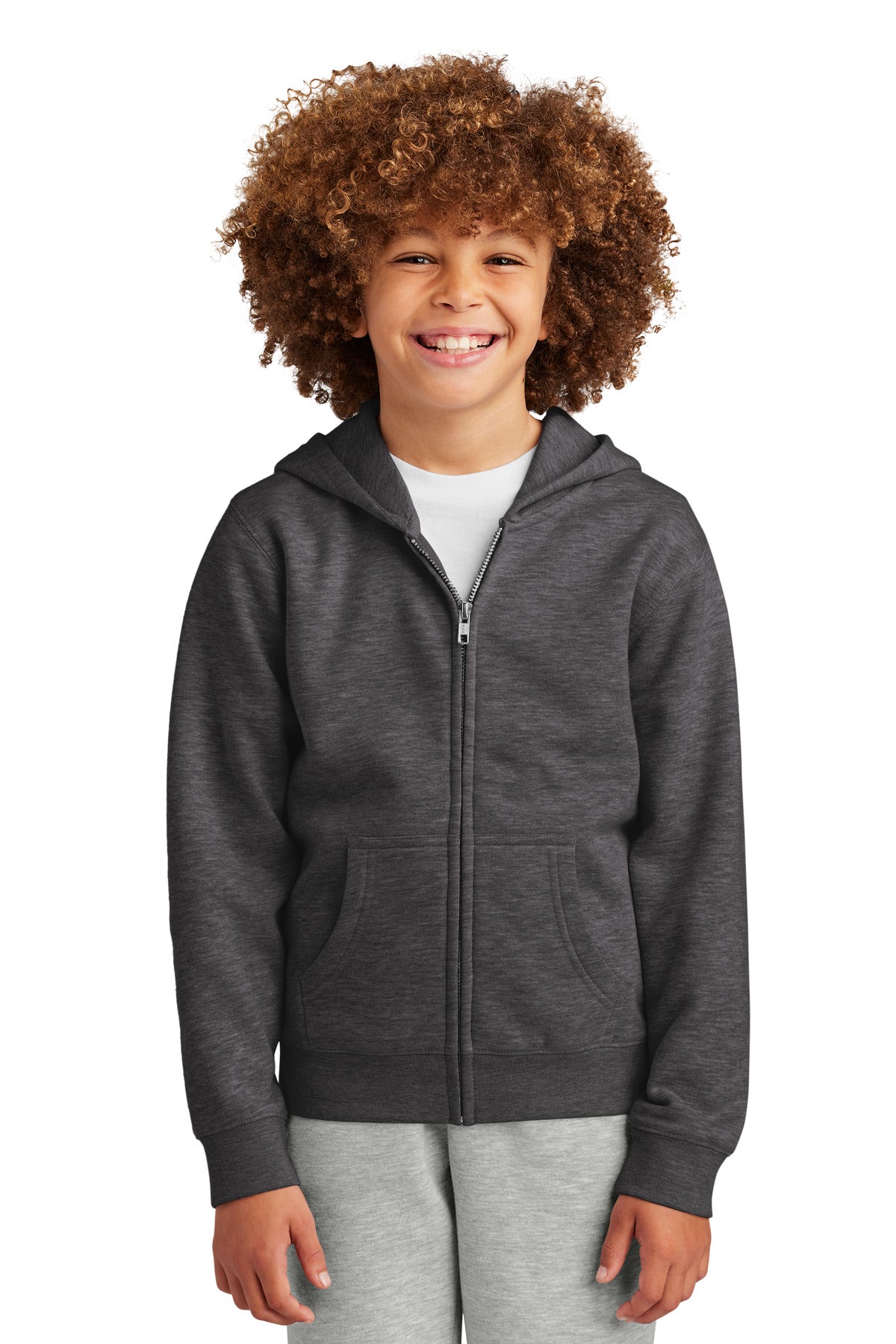 District?? Youth V.I.T.Ÿ?? Fleece Full-Zip Hoodie DT6102Y