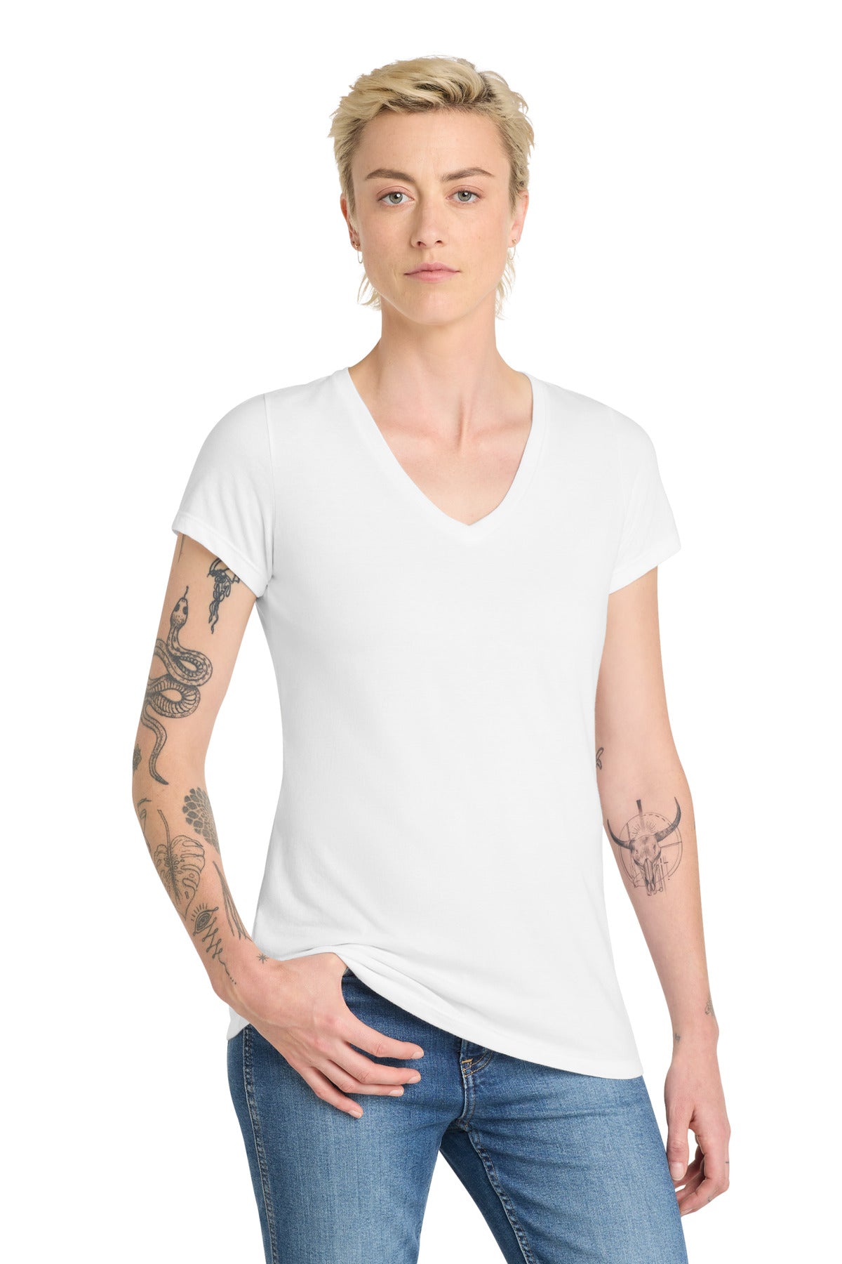 District ?? Women's Very Important Tee ?? V-Neck. DT6503