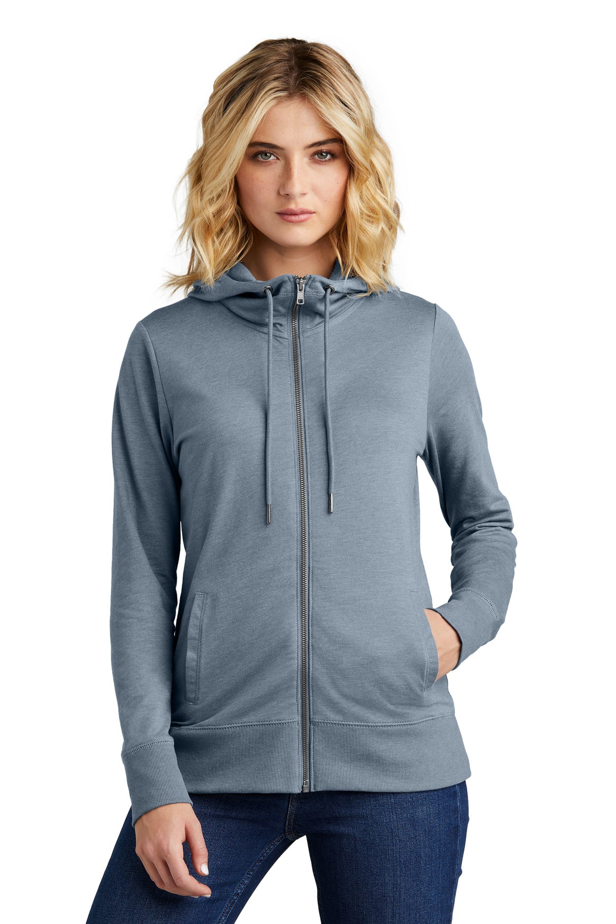 District?? Women's Featherweight French TerryŸ?? Full-Zip Hoodie DT673