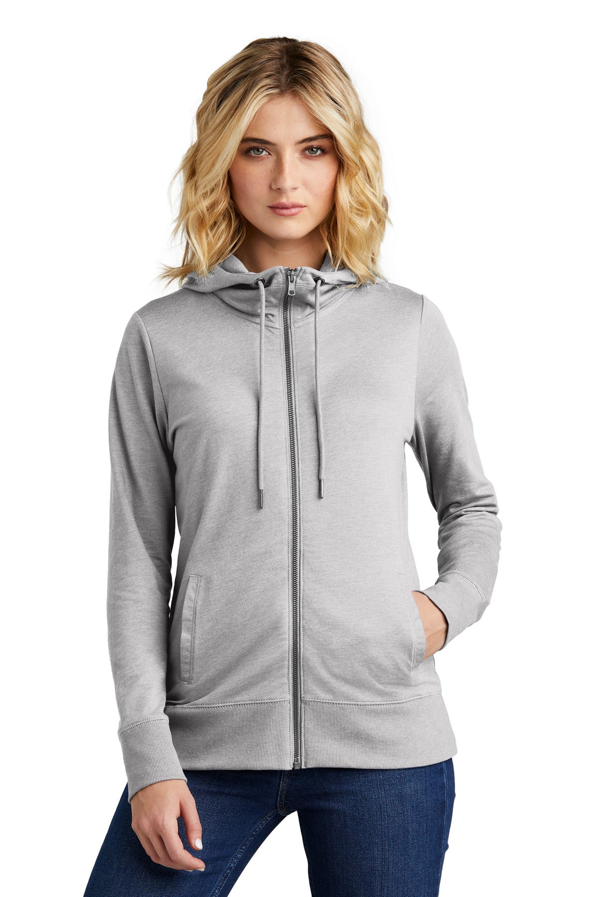 District?? Women's Featherweight French TerryŸ?? Full-Zip Hoodie DT673