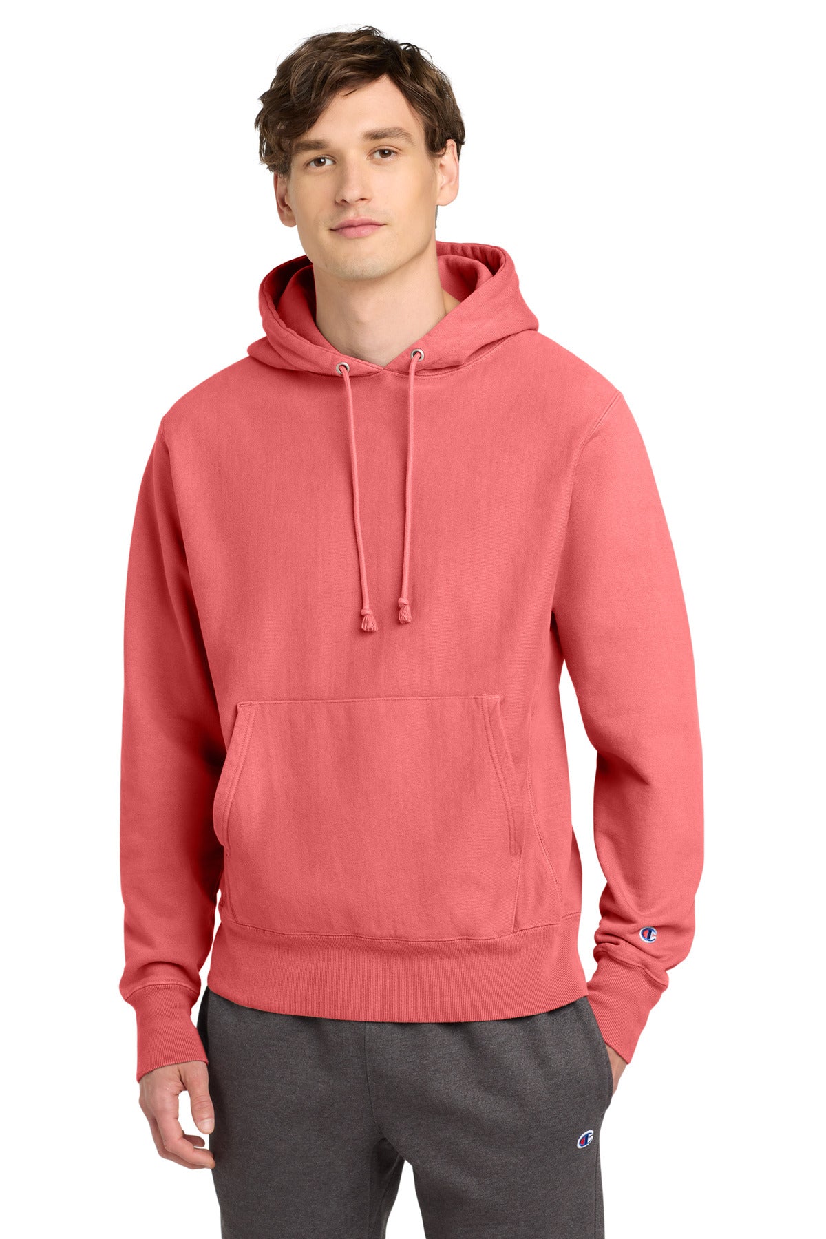 Champion ? Reverse Weave ? Garment-Dyed Hooded Sweatshirt. GDS101