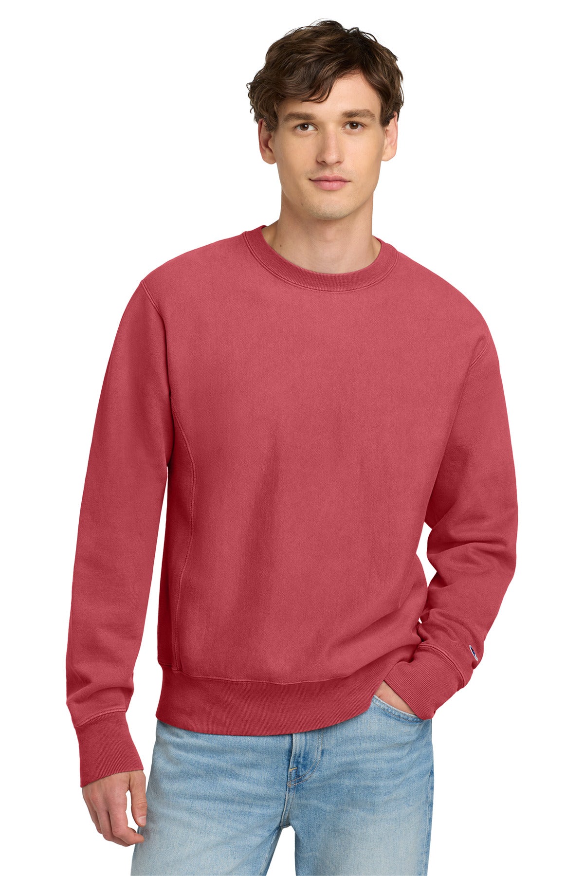 Champion ? Reverse Weave ? Garment-Dyed Crewneck Sweatshirt. GDS149