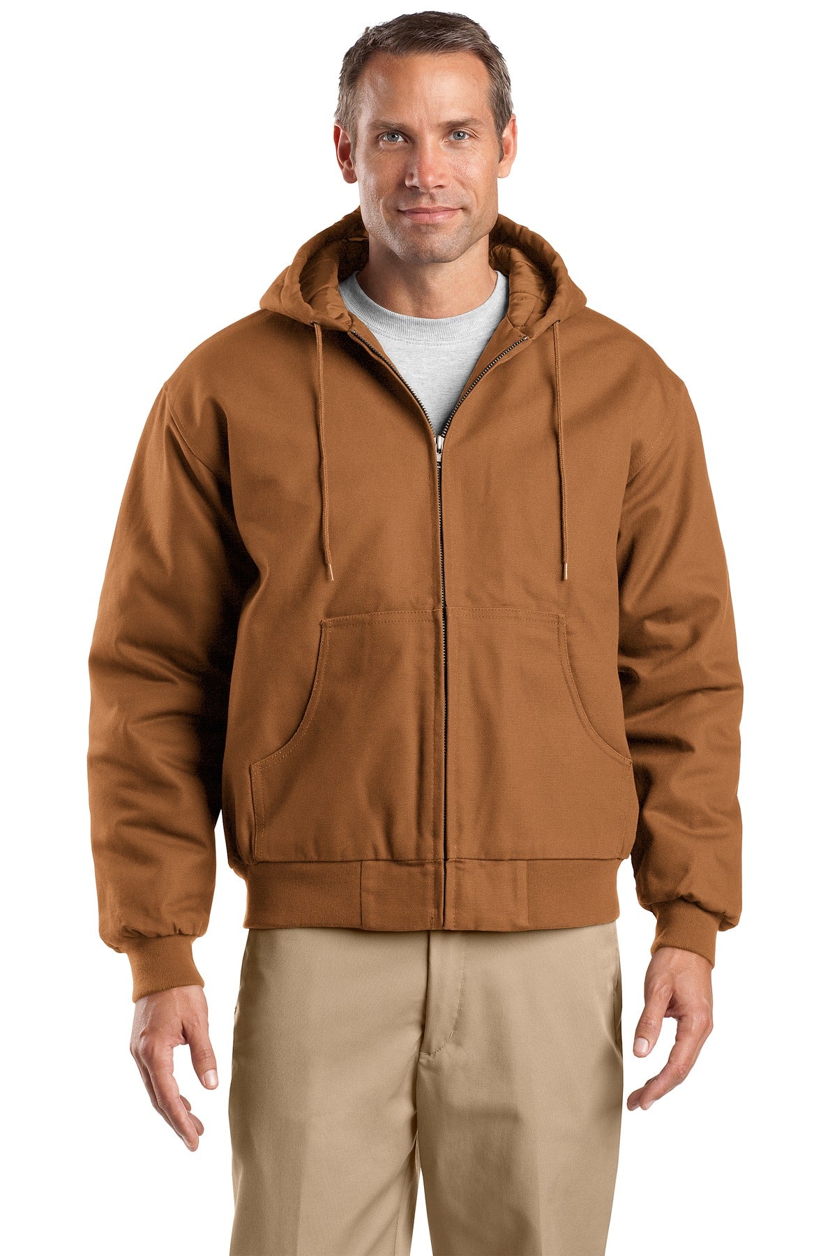 CornerStone? Tall Duck Cloth Hooded Work Jacket. TLJ763H