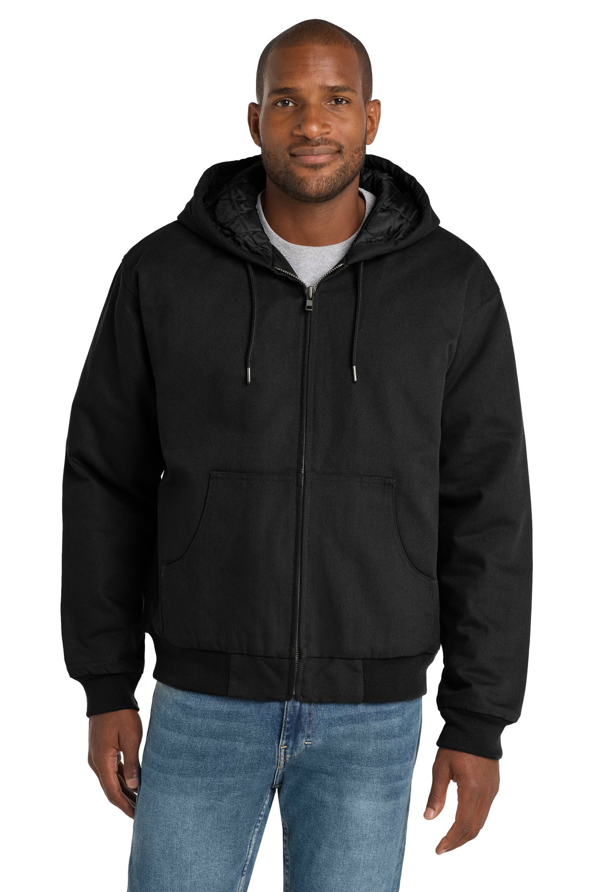 CornerStone?? - Duck Cloth Hooded Work Jacket.  J763H