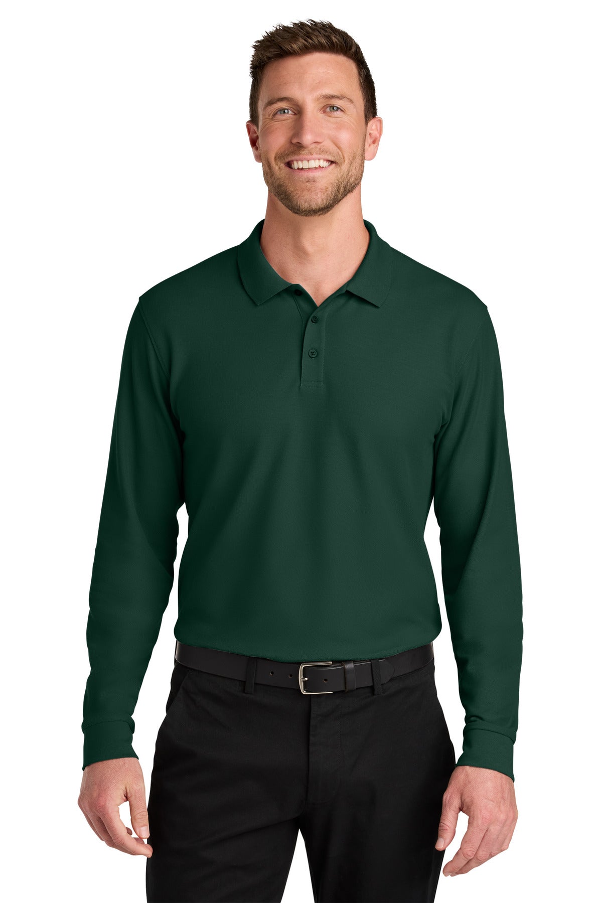 Port Authority® Wearever Signature Pique Long Sleeve Polo K200LS