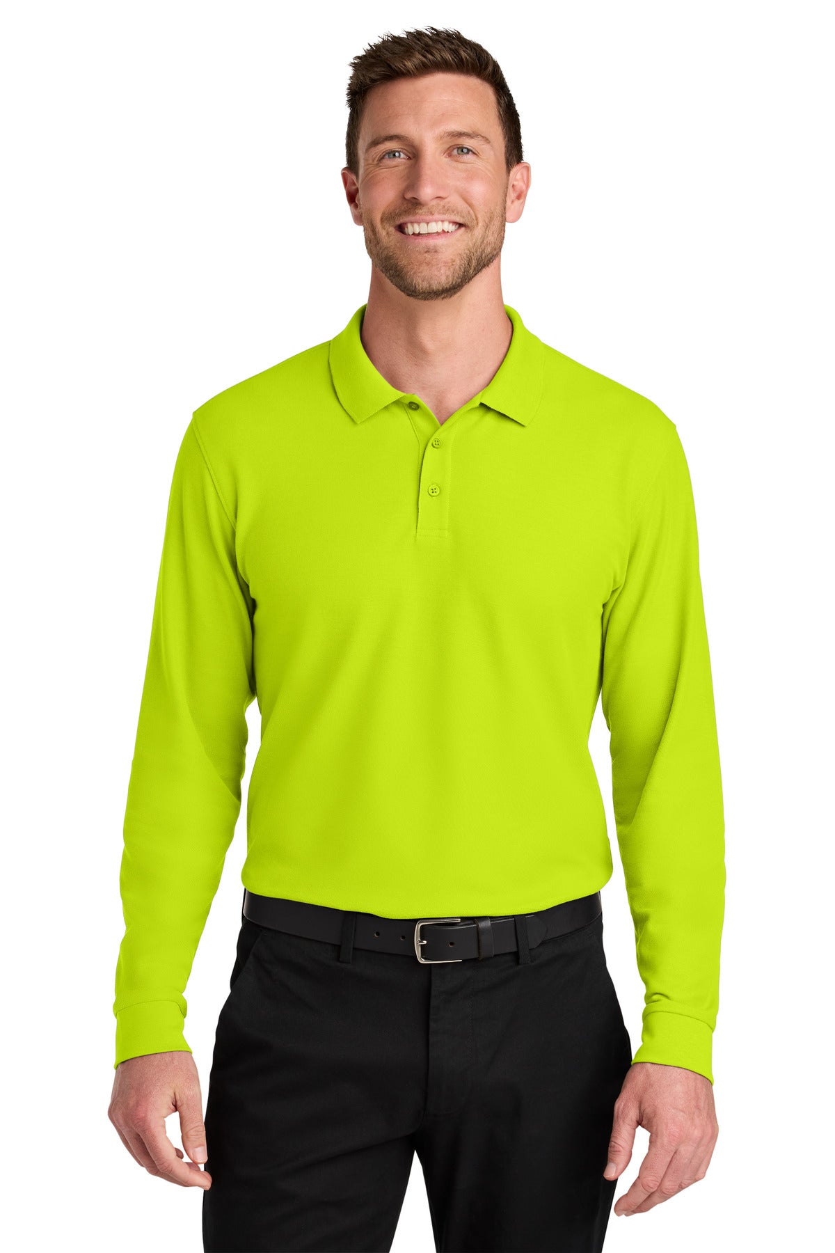 Port Authority?? Wearever Signature Pique Long Sleeve Polo K200LS