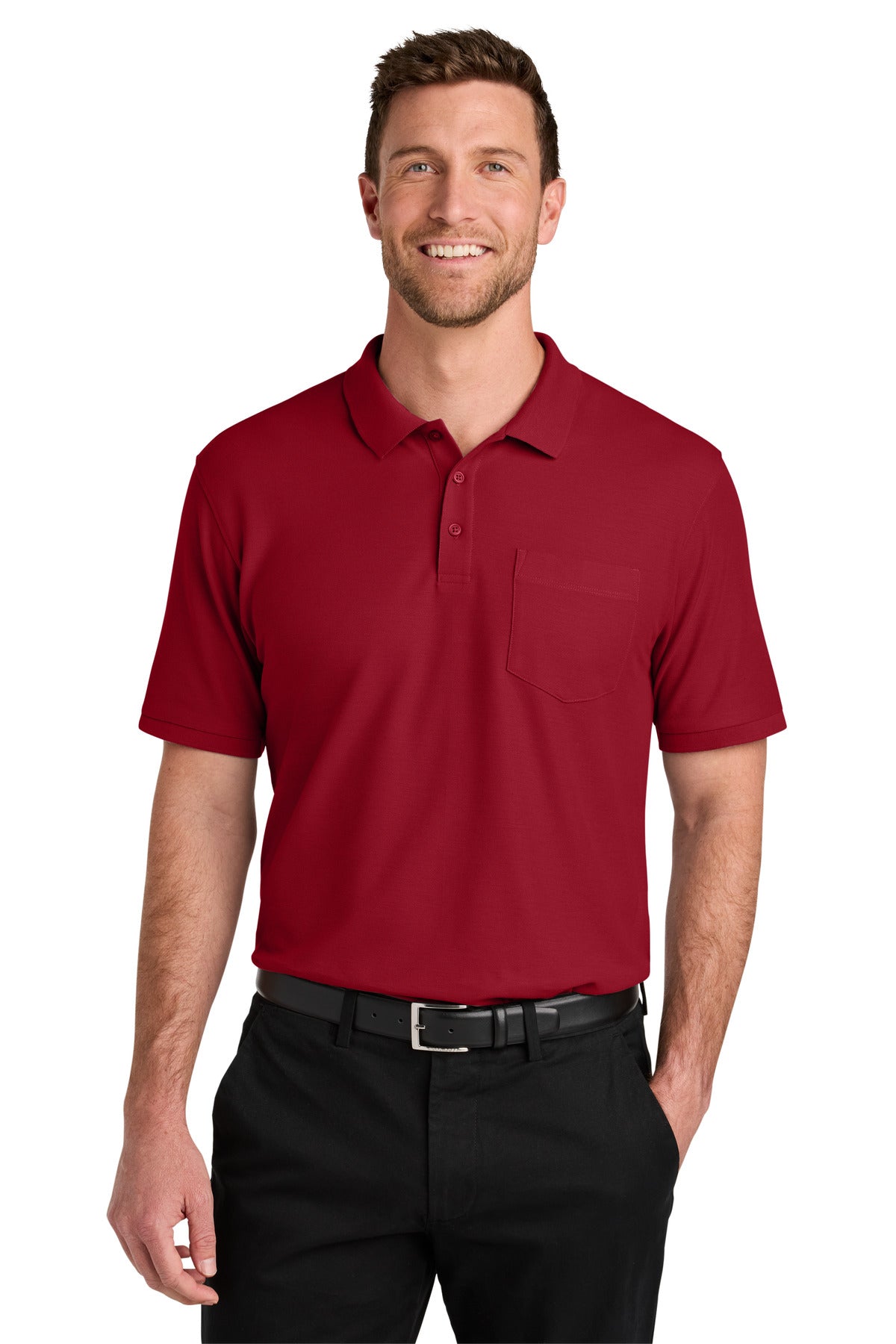 Port Authority® Wearever Signature Pique Pocket Polo K200P
