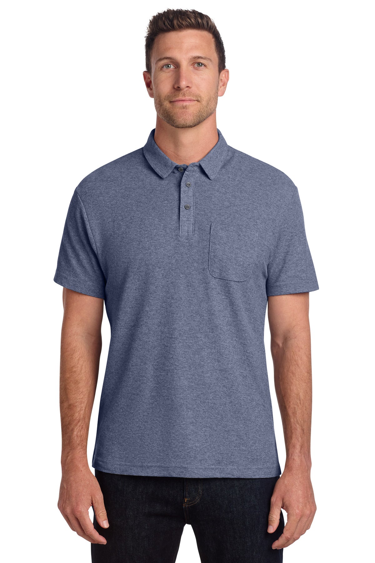 Port Authority® C-FREE® Cotton Blend Pique Pocket Polo K868